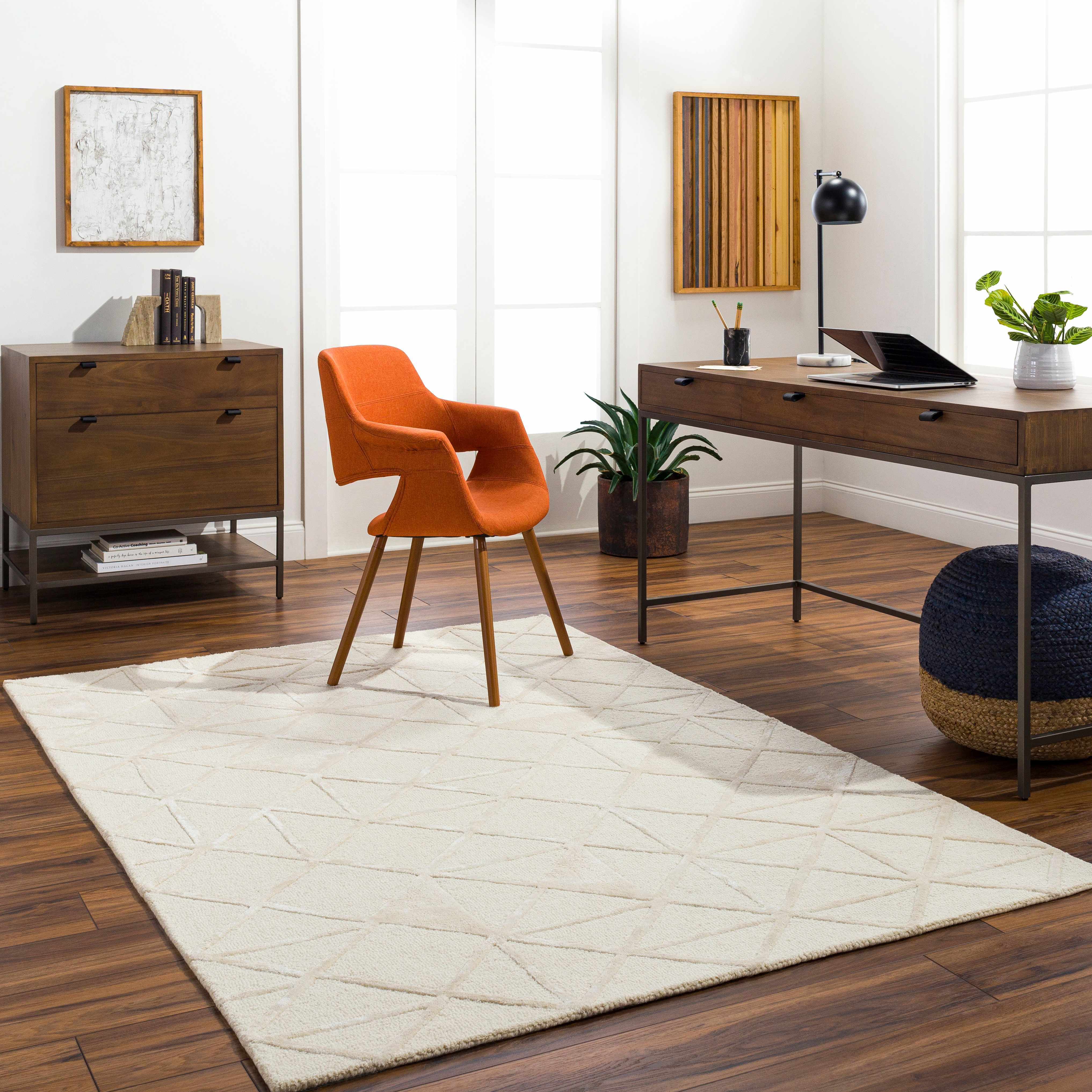 Dyani 9' x 12' Wool Area Rug - Hauteloom
