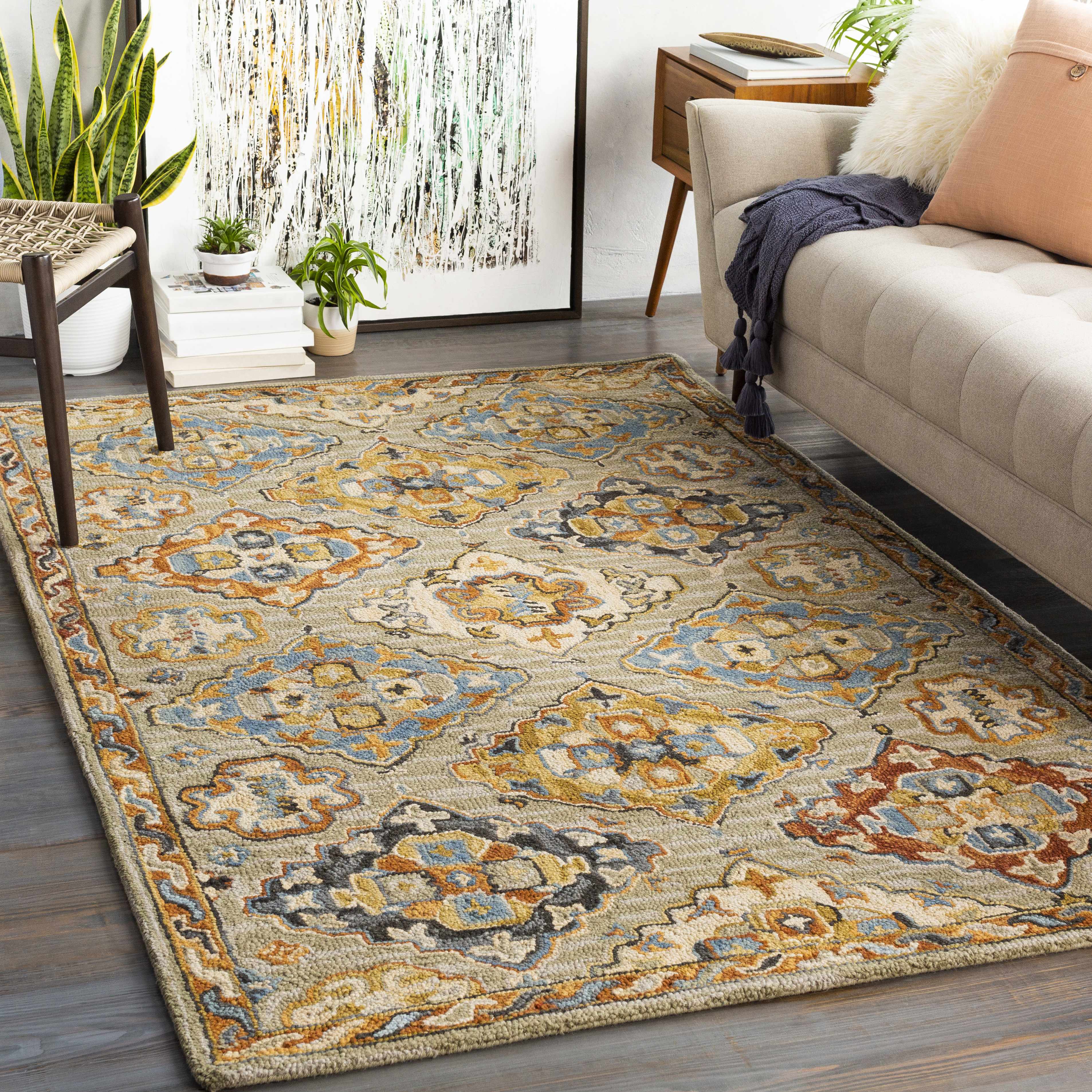 Millbourne 4' x 6' Bohemian/ Handmade Traditional Persian Wool Area Rug - Hauteloom