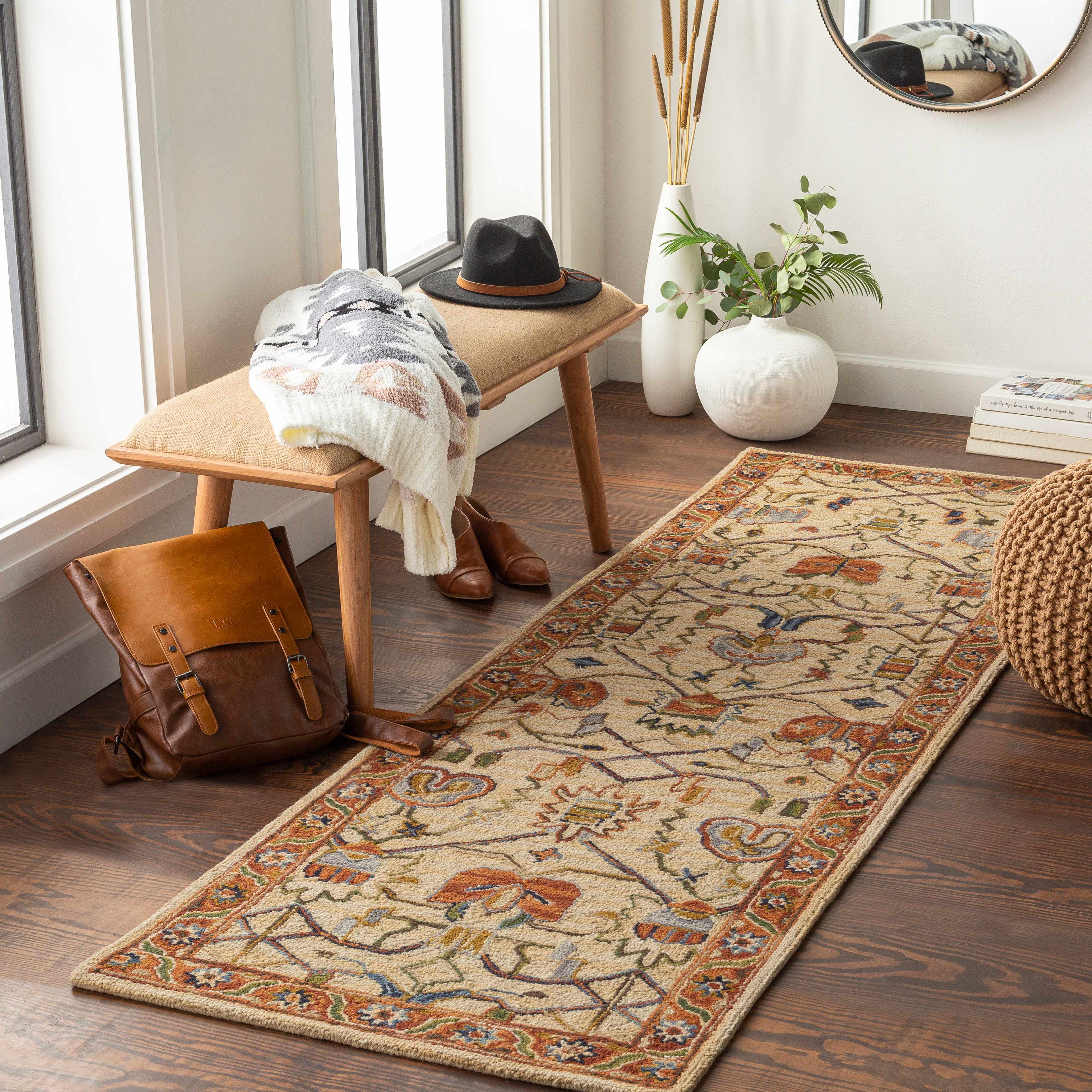 Nora 5' x 7'6in Updated Traditional Handmade Traditional Persian Wool Area Rug - Hauteloom