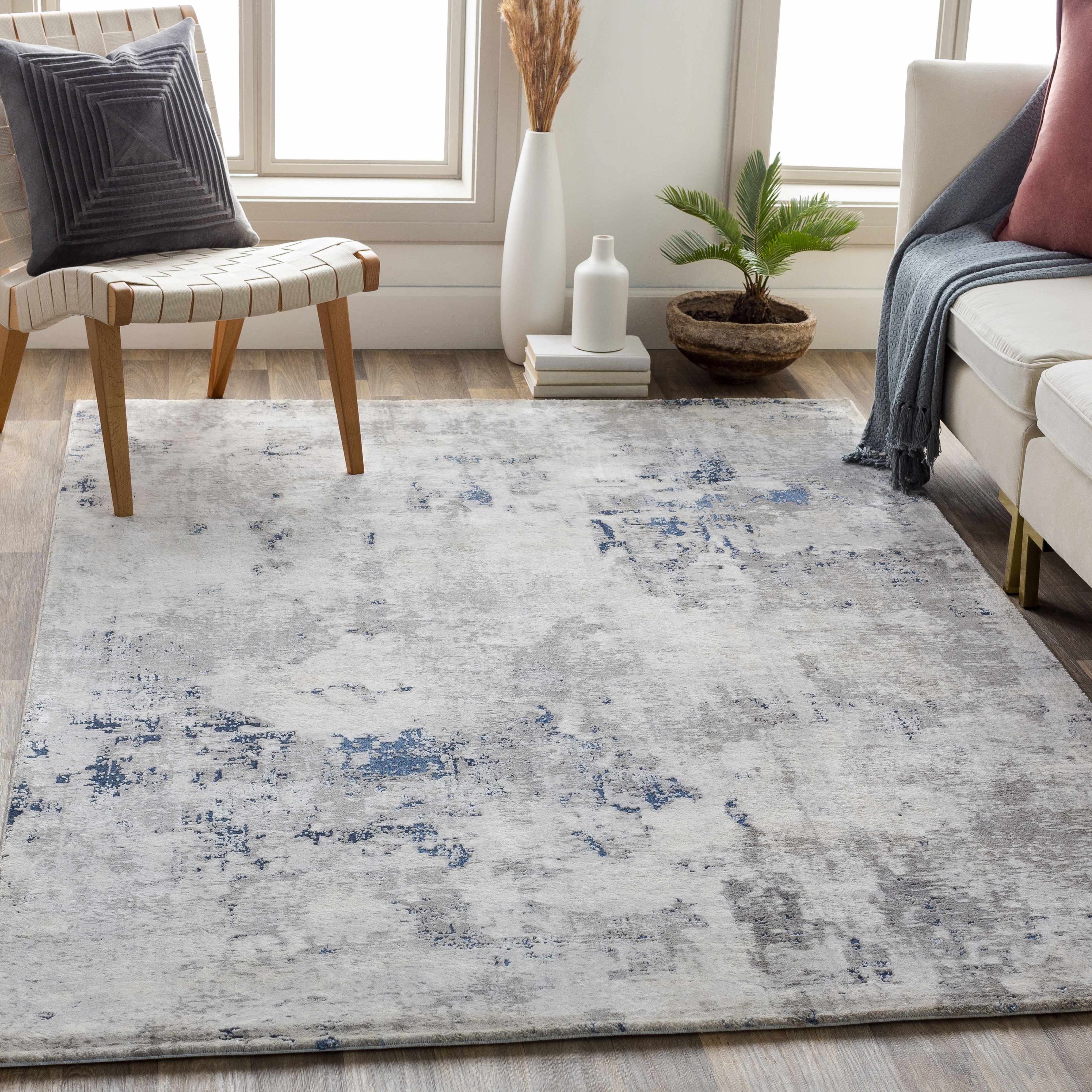 Killara 6'7in Round Modern Area Rug - Hauteloom