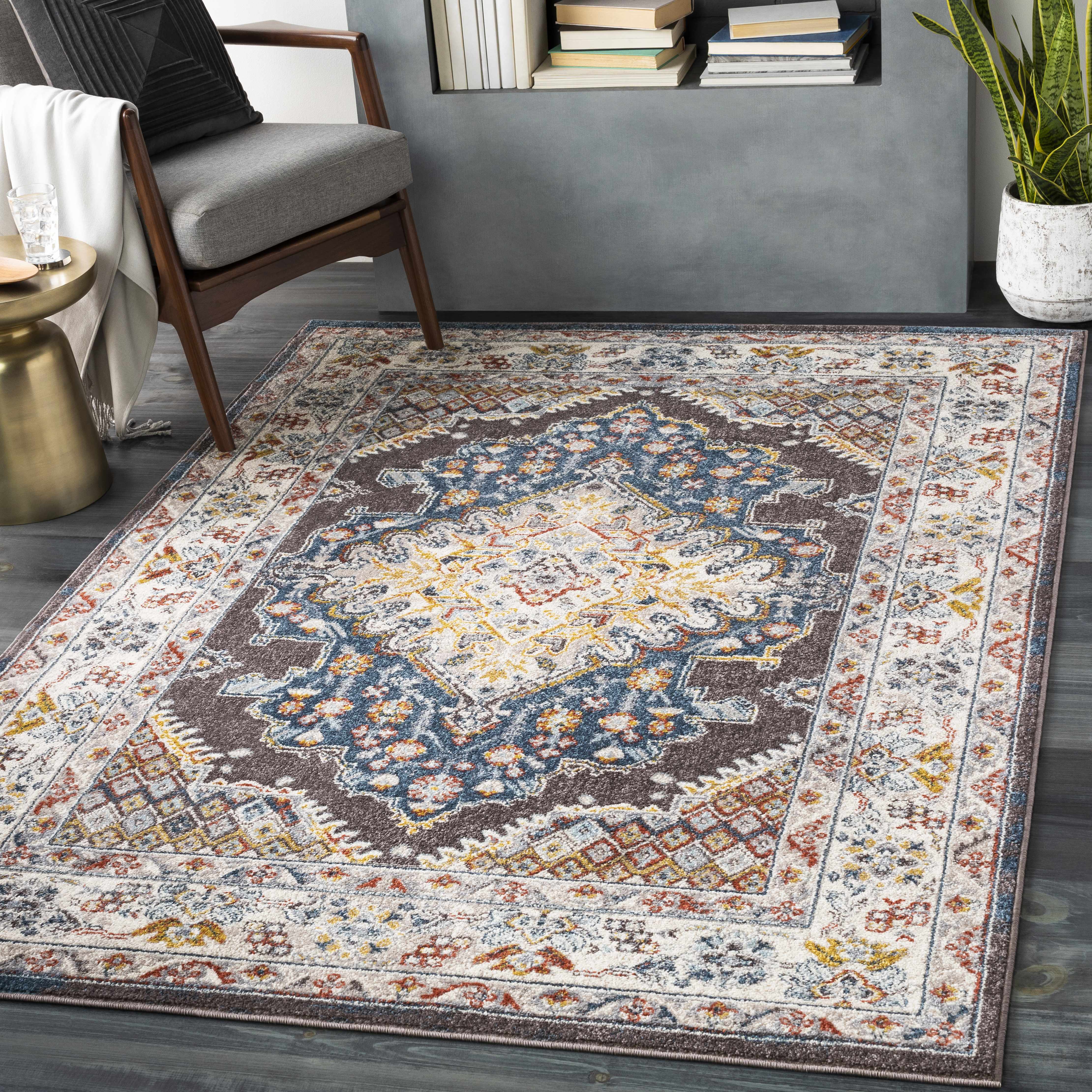 Ridley 7'10in x 10'3in Traditional Area Rug - Hauteloom