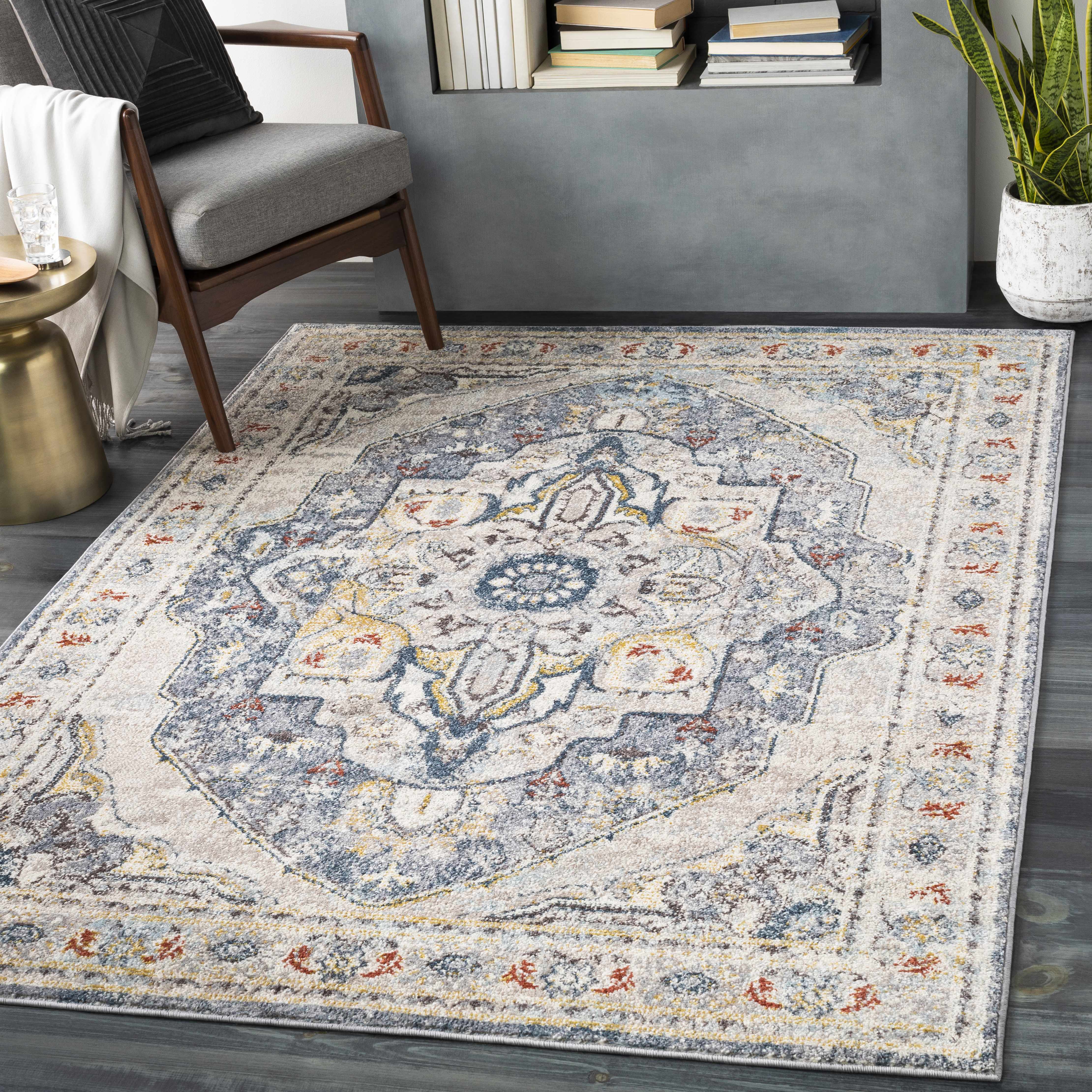 Hanna 7'10in x 10'3in Traditional Area Rug - Hauteloom