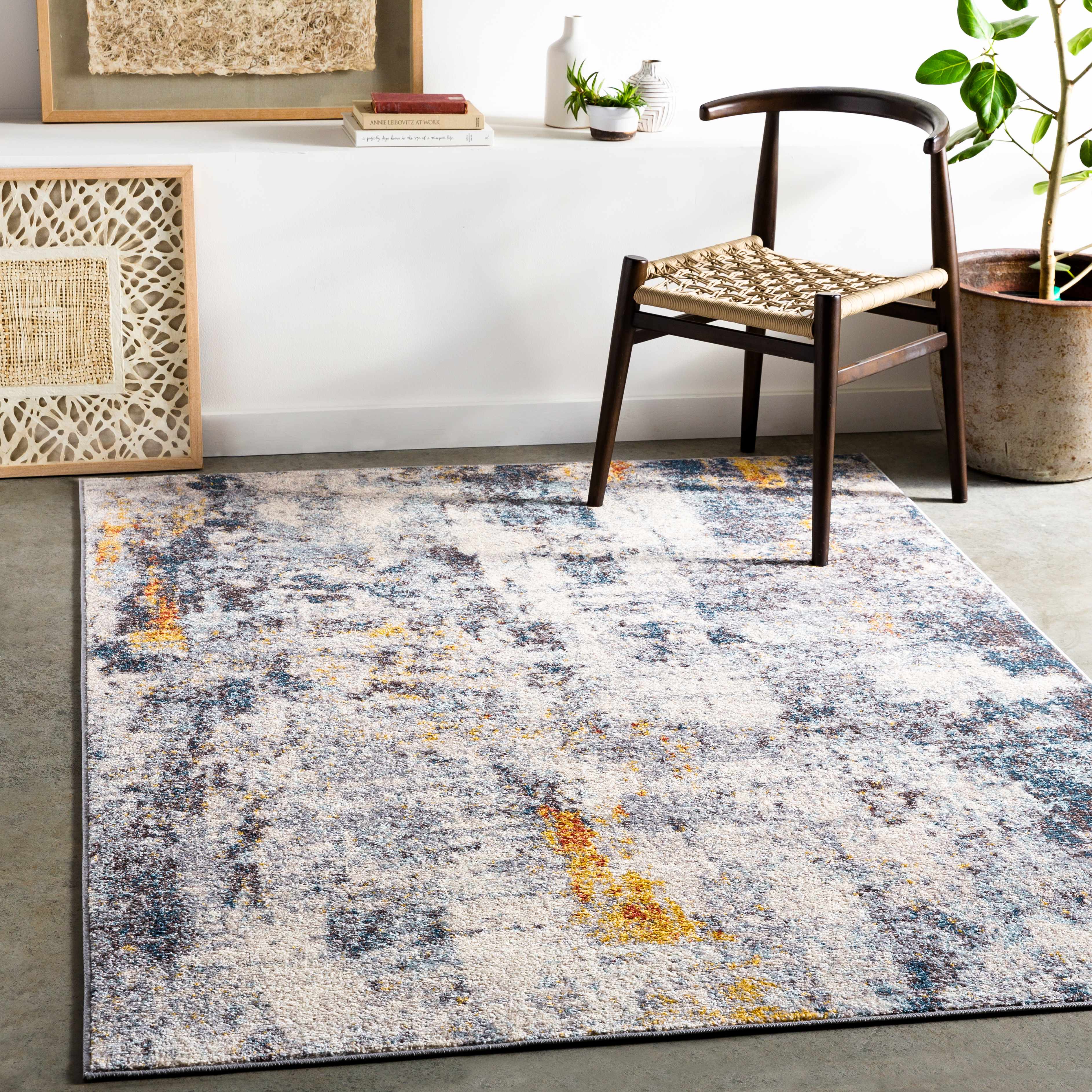Moorooduc 6'7in x 9' Modern Area Rug - Hauteloom