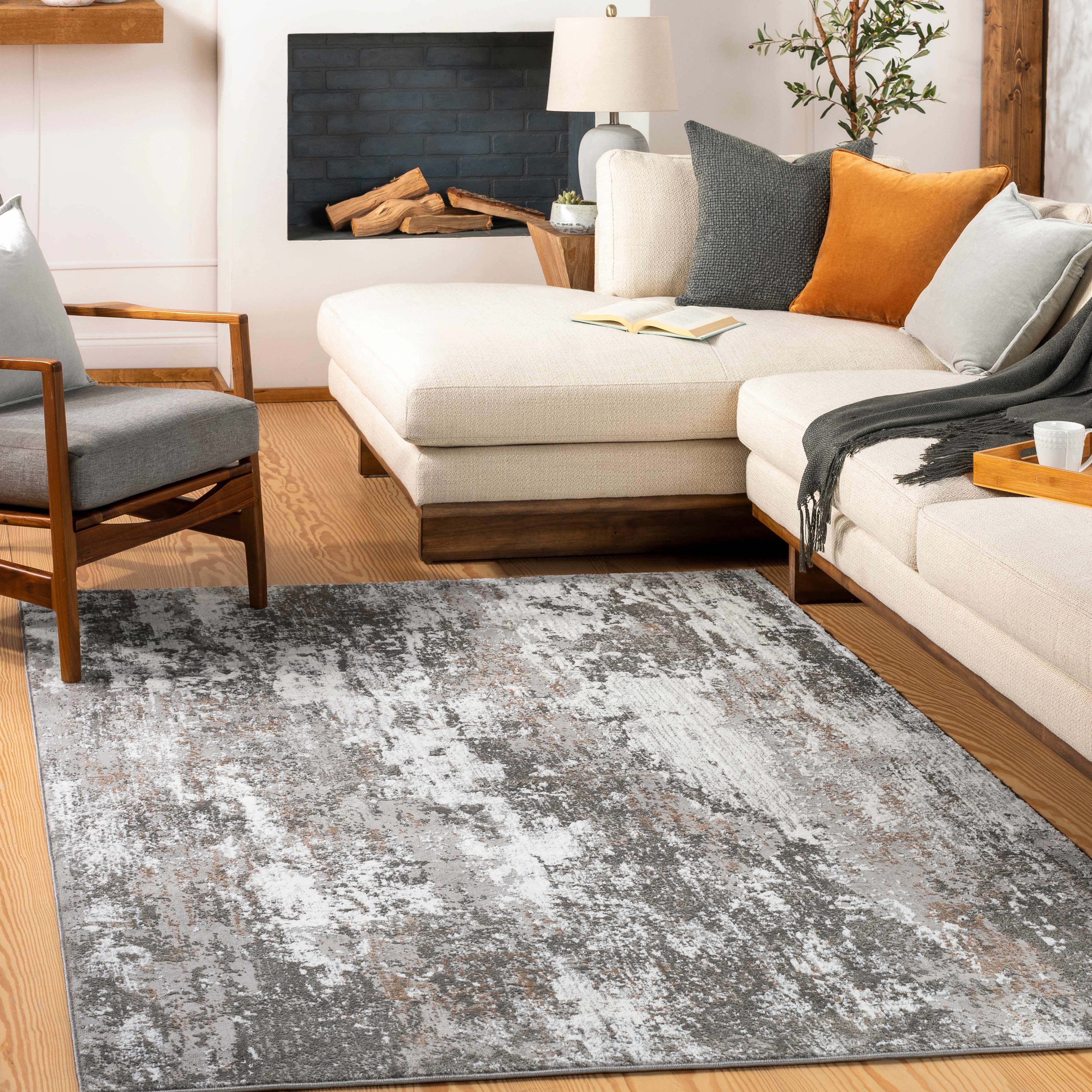 Buensuseso 5'3in x 7' Modern Contemporary Bohemian Abstract Area Rug - Hauteloom
