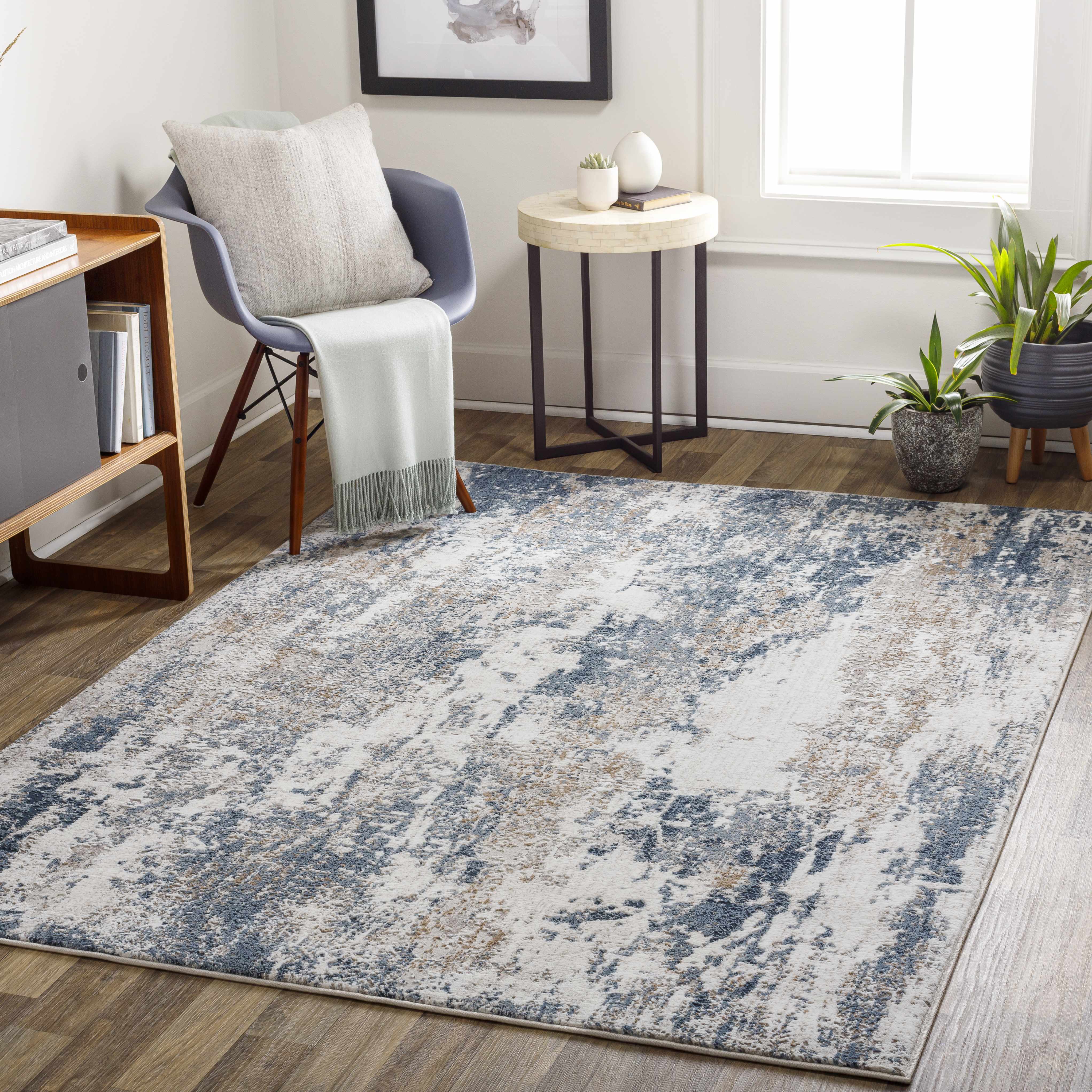 Ord 6'7in x 9' Modern Contemporary Bohemian Abstract Area Rug - Hauteloom