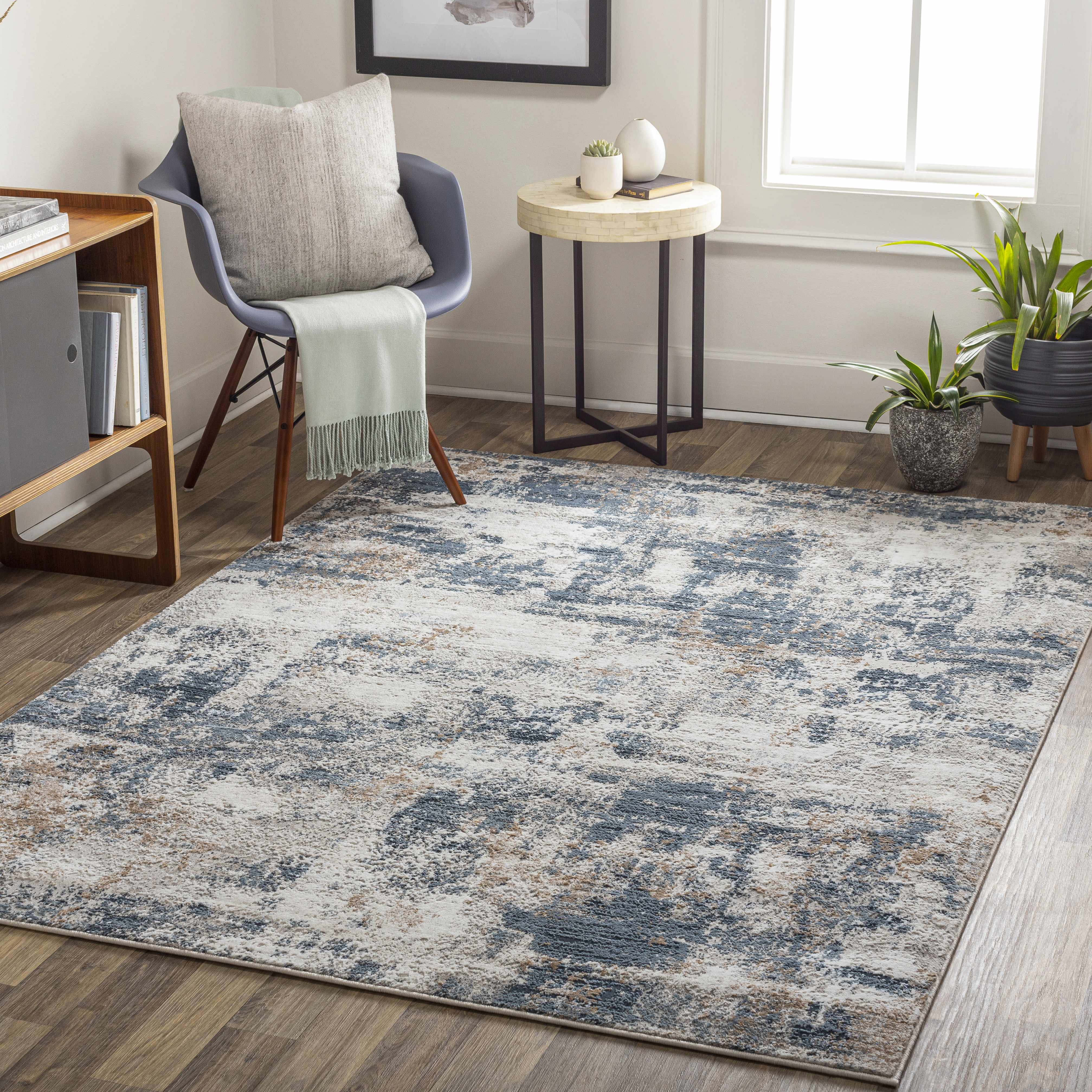Kilimli 6'7in x 9' Modern Contemporary Bohemian Abstract Area Rug - Hauteloom