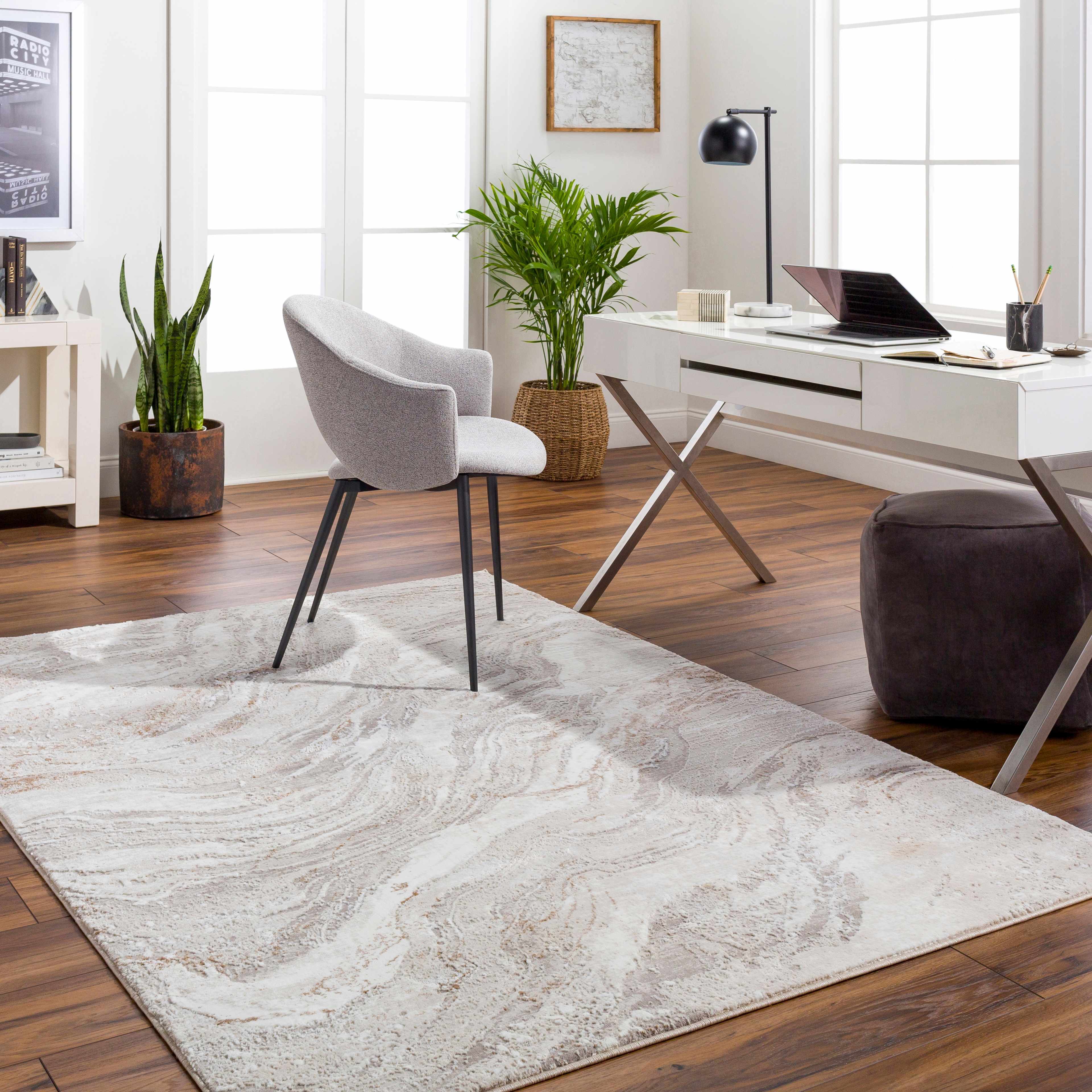 Killumney 5'3in x 7' Modern Contemporary Bohemian Abstract Area Rug - Hauteloom