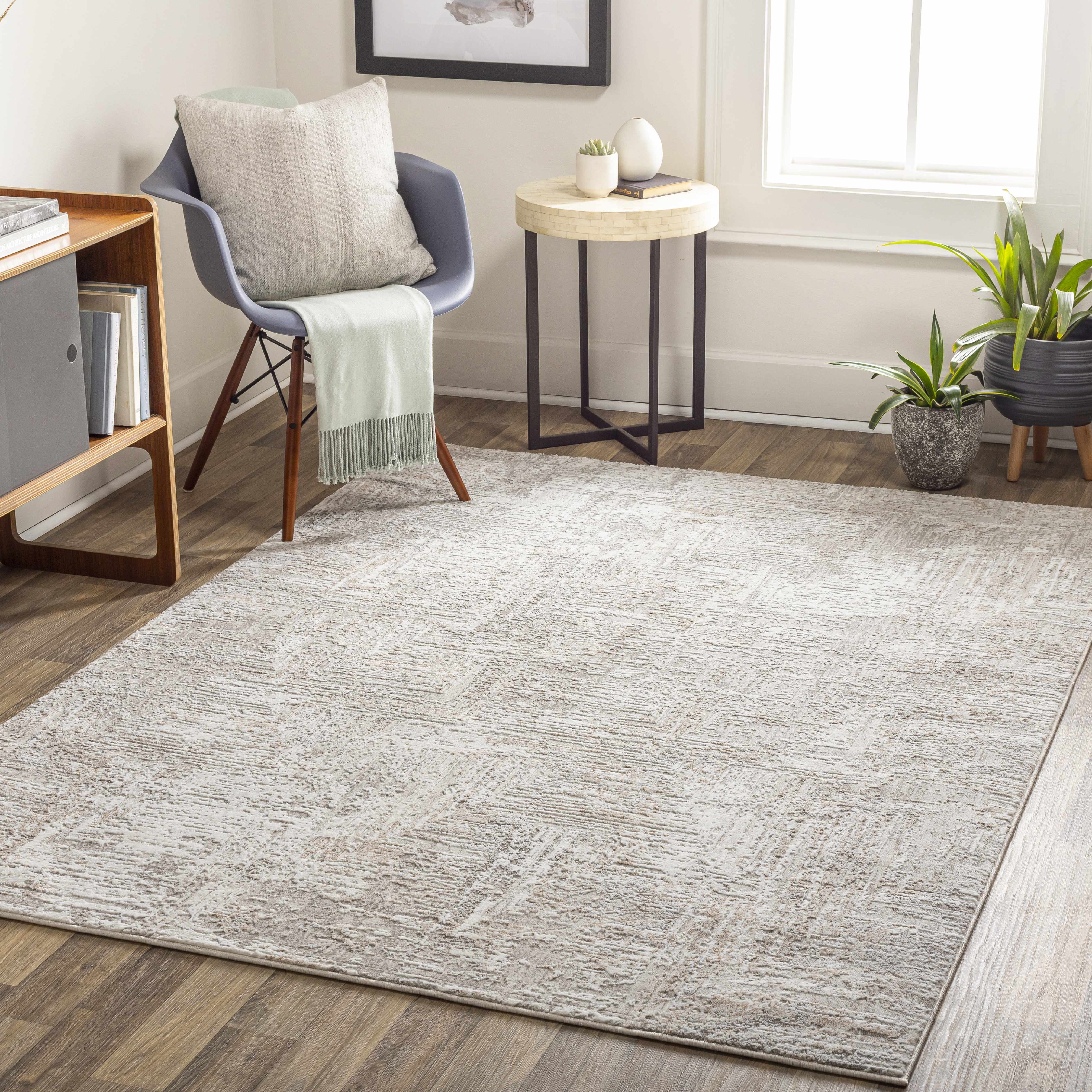 Nannyville 5'3in x 7' Modern Contemporary Bohemian Abstract Area Rug - Hauteloom