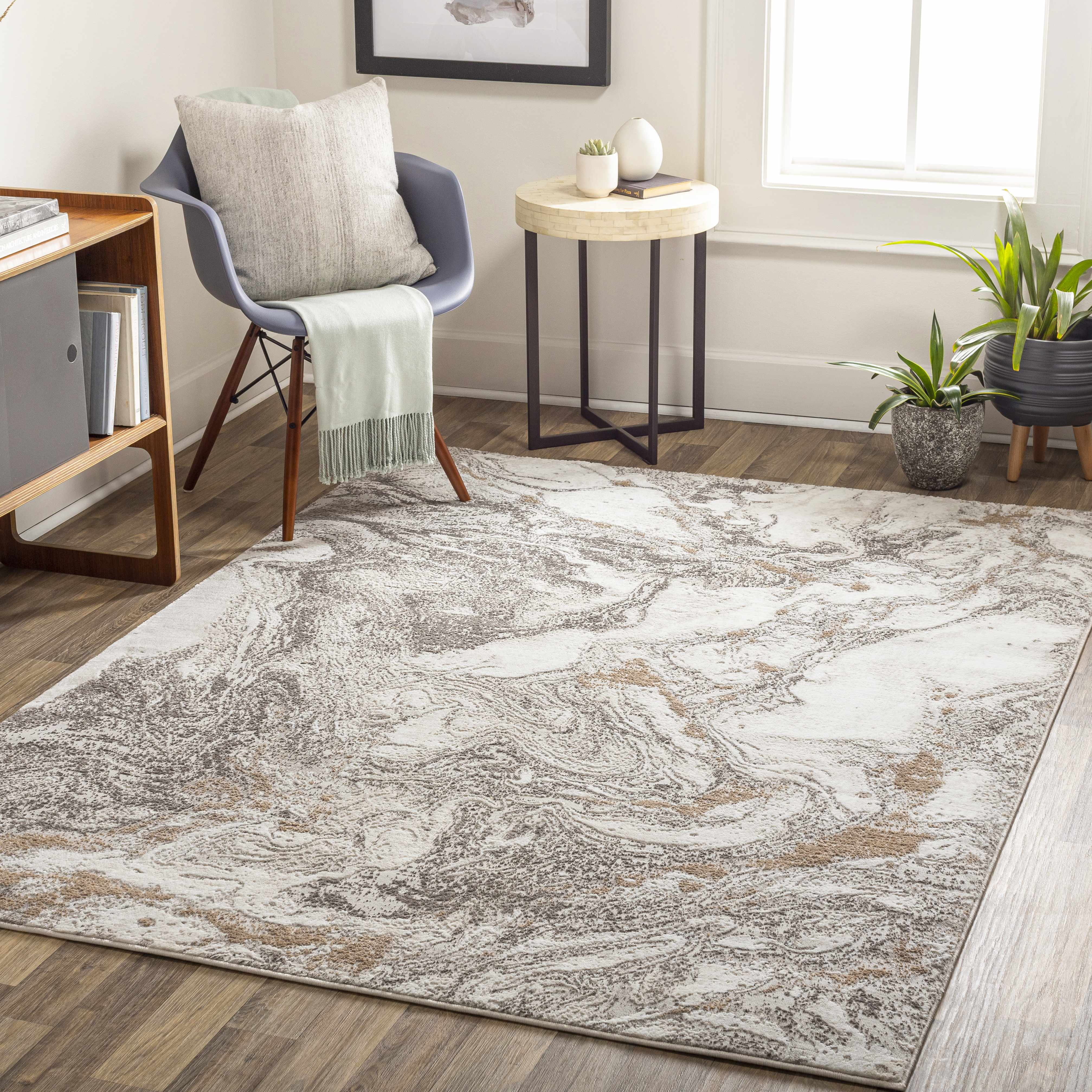 Mullagh 9'2in x 12' Modern Contemporary Bohemian Abstract Area Rug - Hauteloom