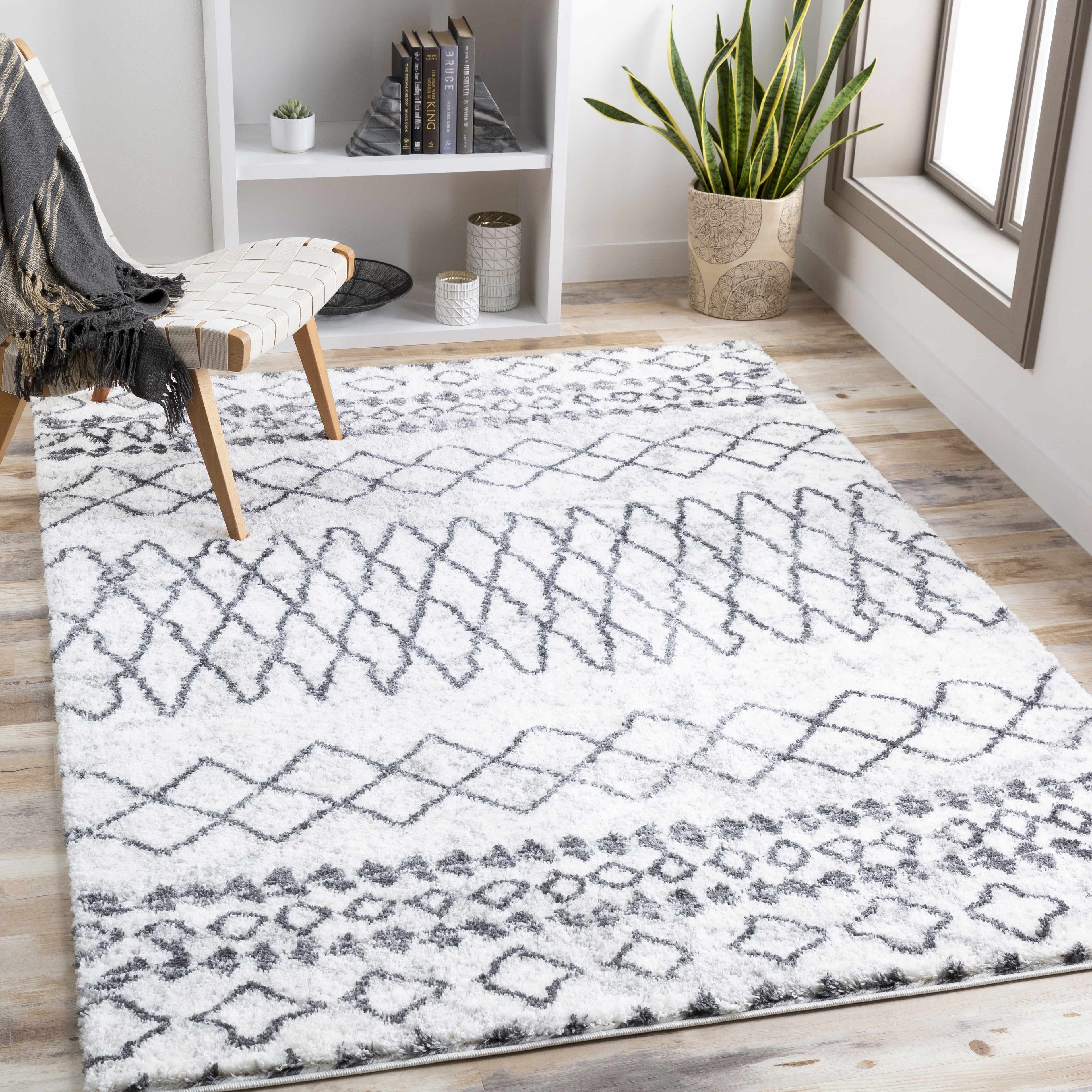 Moulden 7'10in x 10' Modern Area Rug - Hauteloom