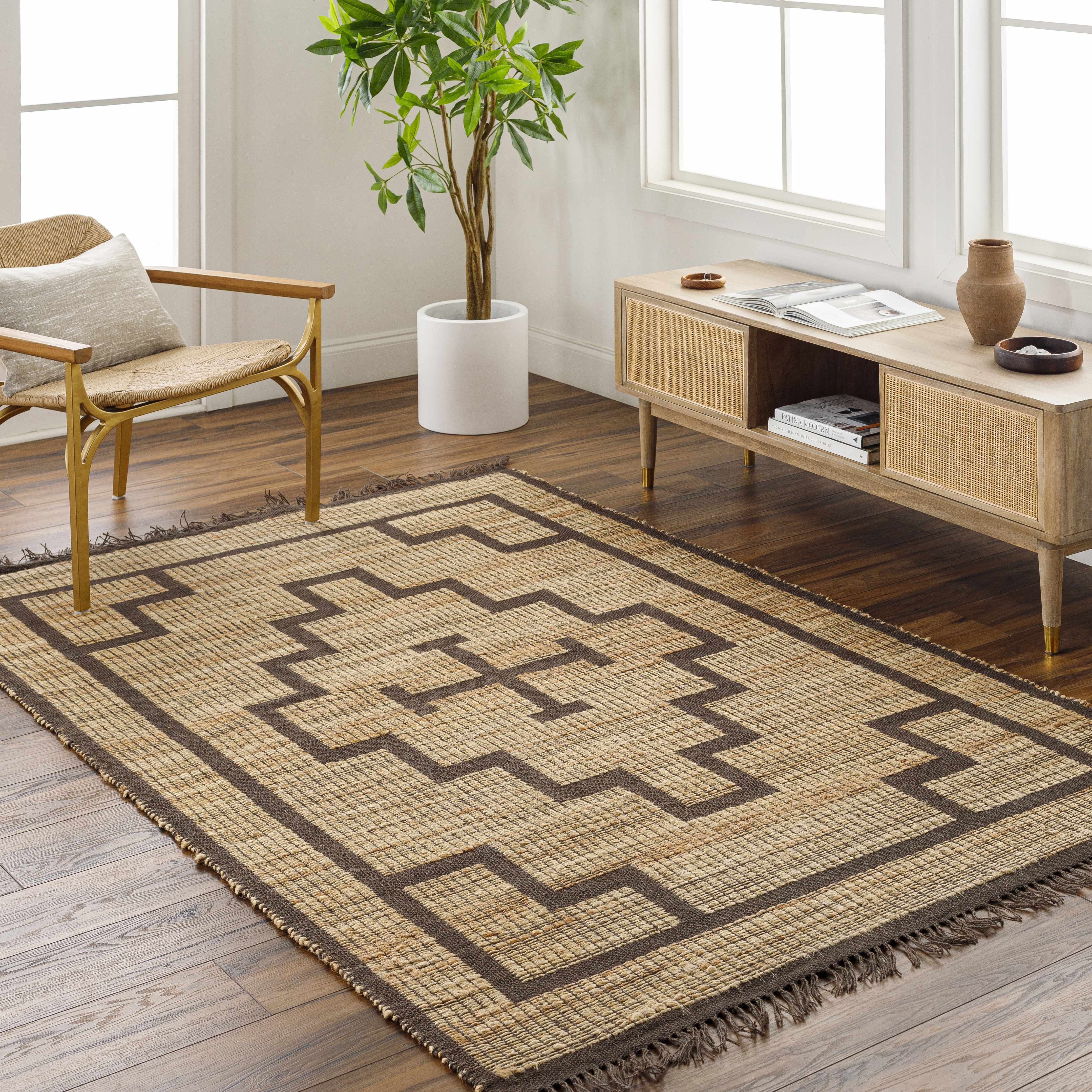 Licha 5' x 7'6in Jute Area Rug - Hauteloom