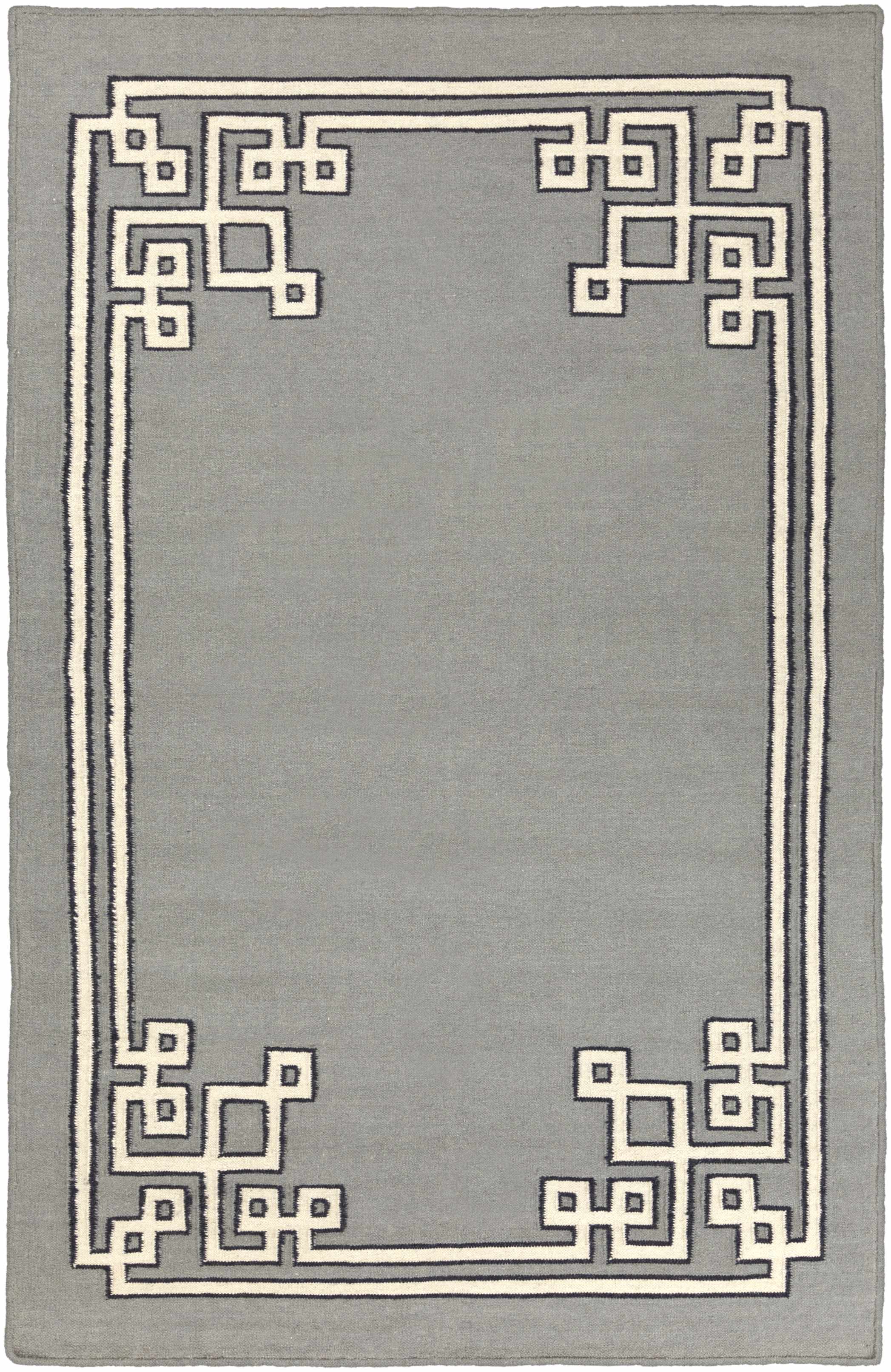 Lott 8' x 11' Border Solid Border Wool Area Rug - Hauteloom