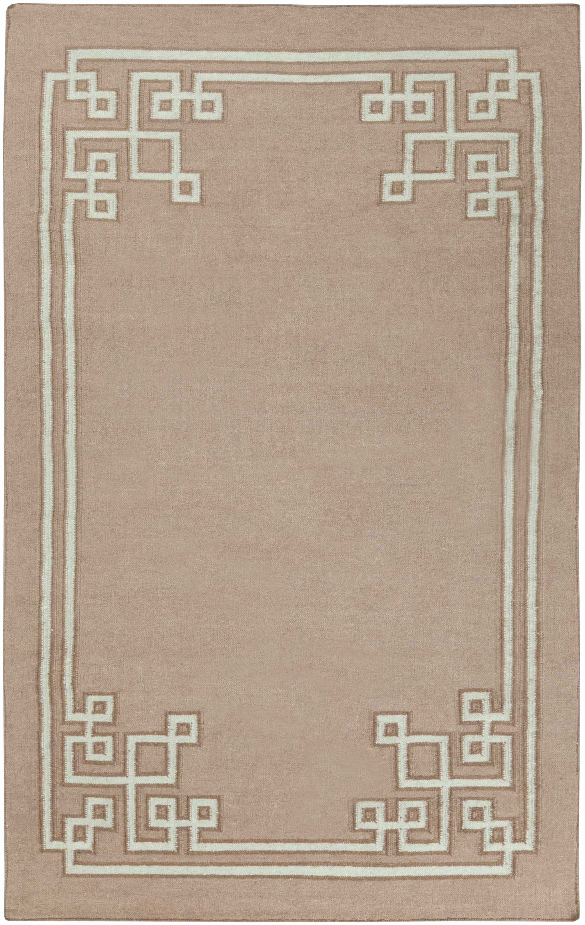 Turner 8' x 11' Border Solid Border Wool Area Rug - Hauteloom