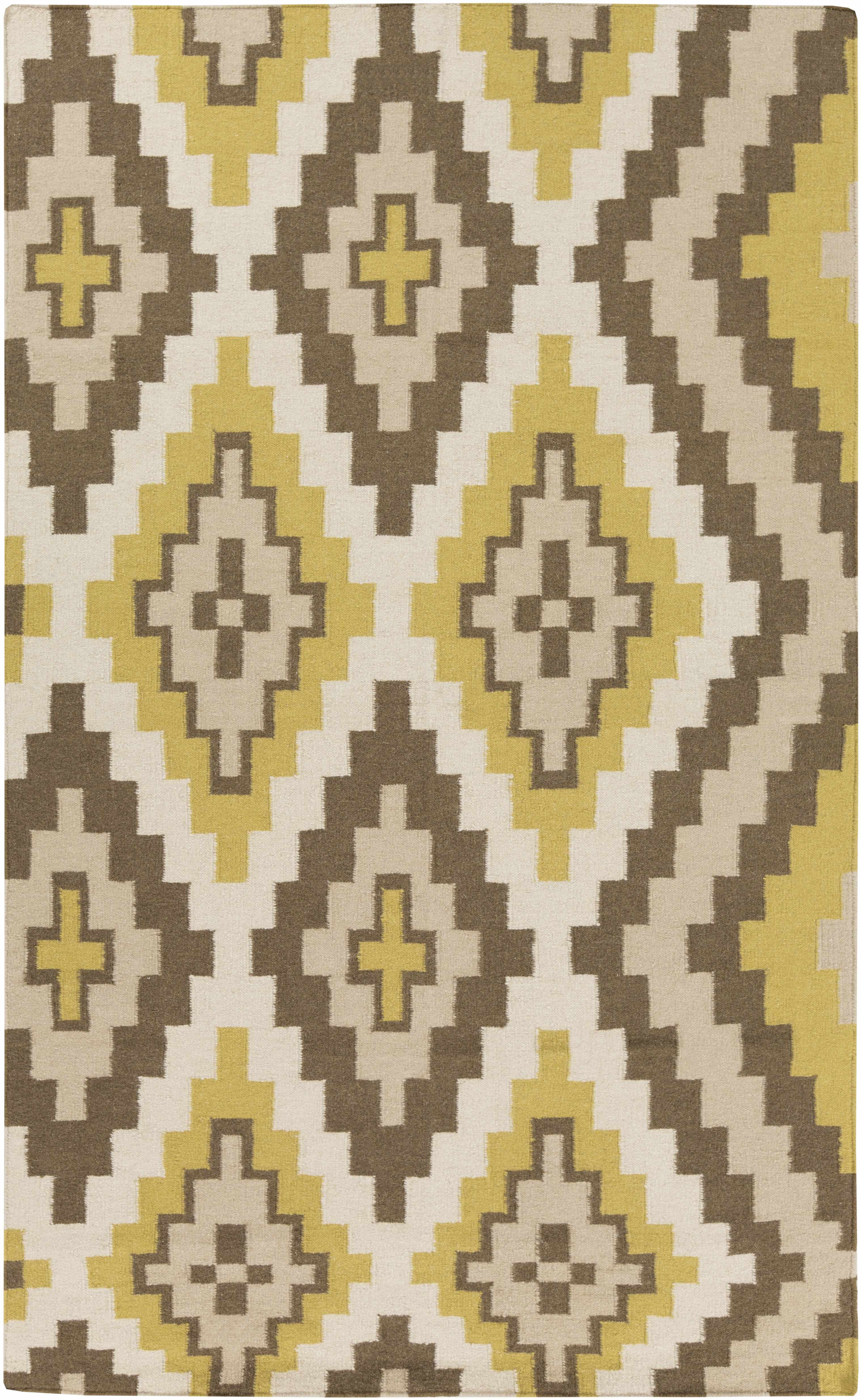 Caspiana 2' x 3' Bohemian Flatweave Wool Area Rug - Hauteloom