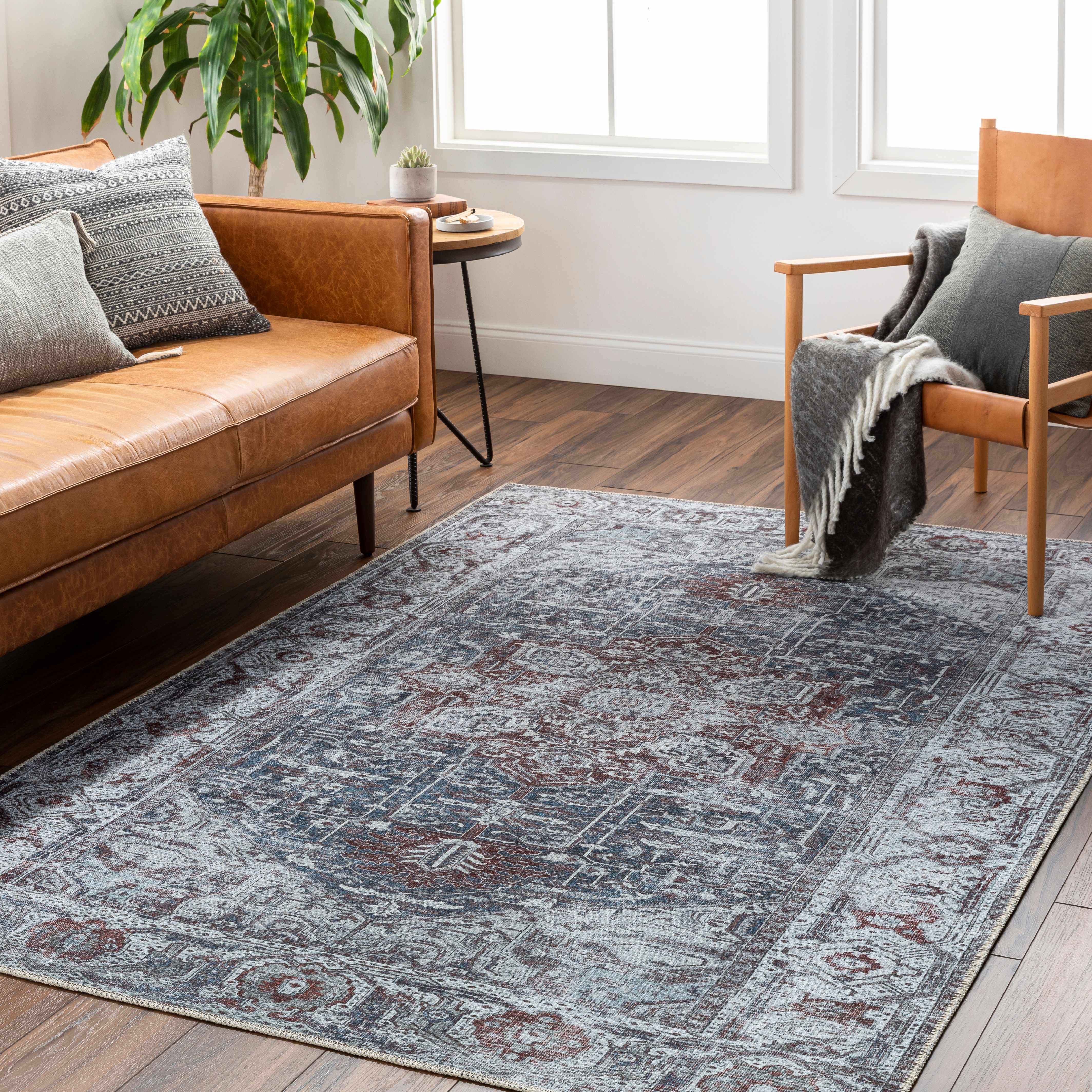 Amato 7'10in x 10'2in Washable Area Rug - Hauteloom