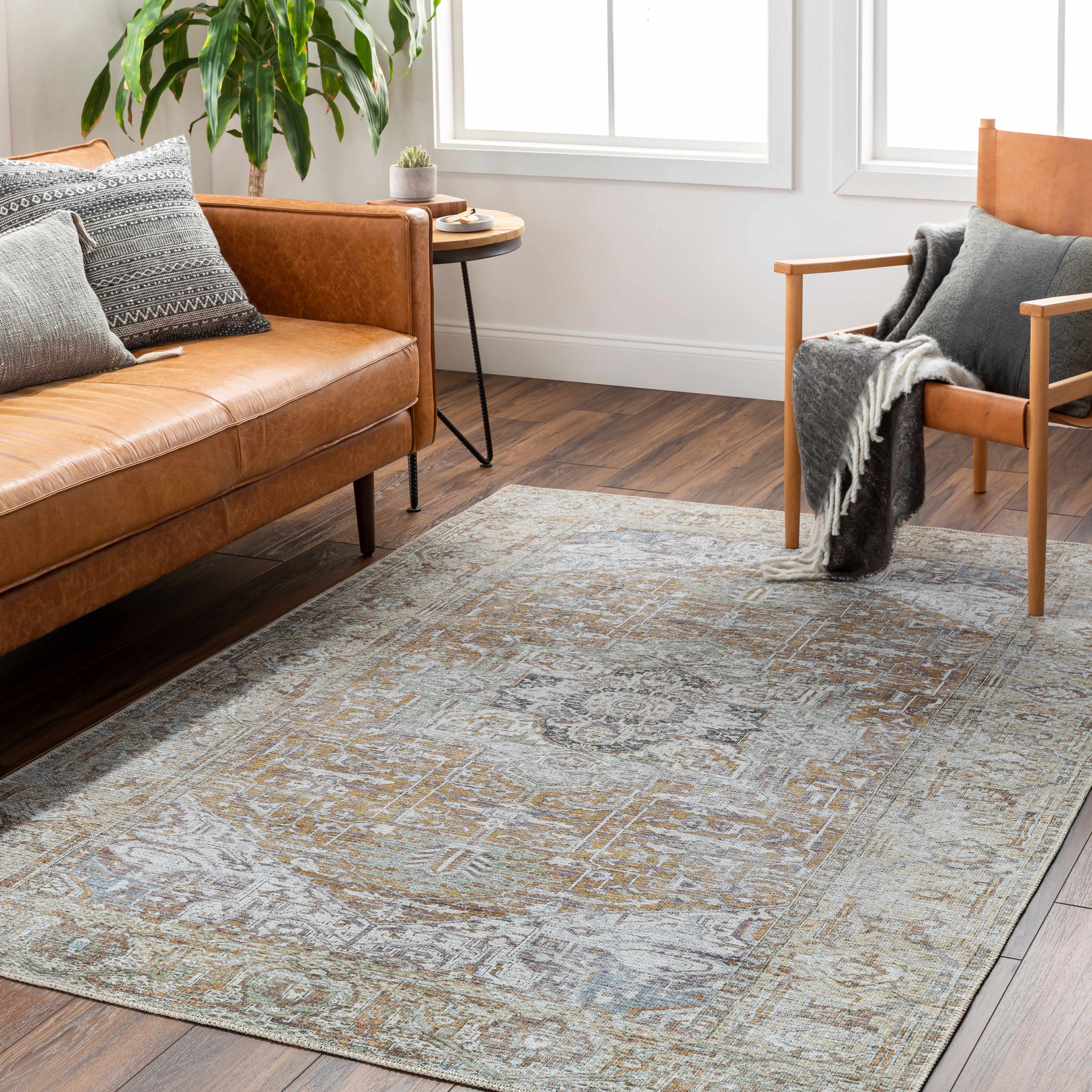 Amato 7'10in x 10'2in Washable Area Rug - Hauteloom