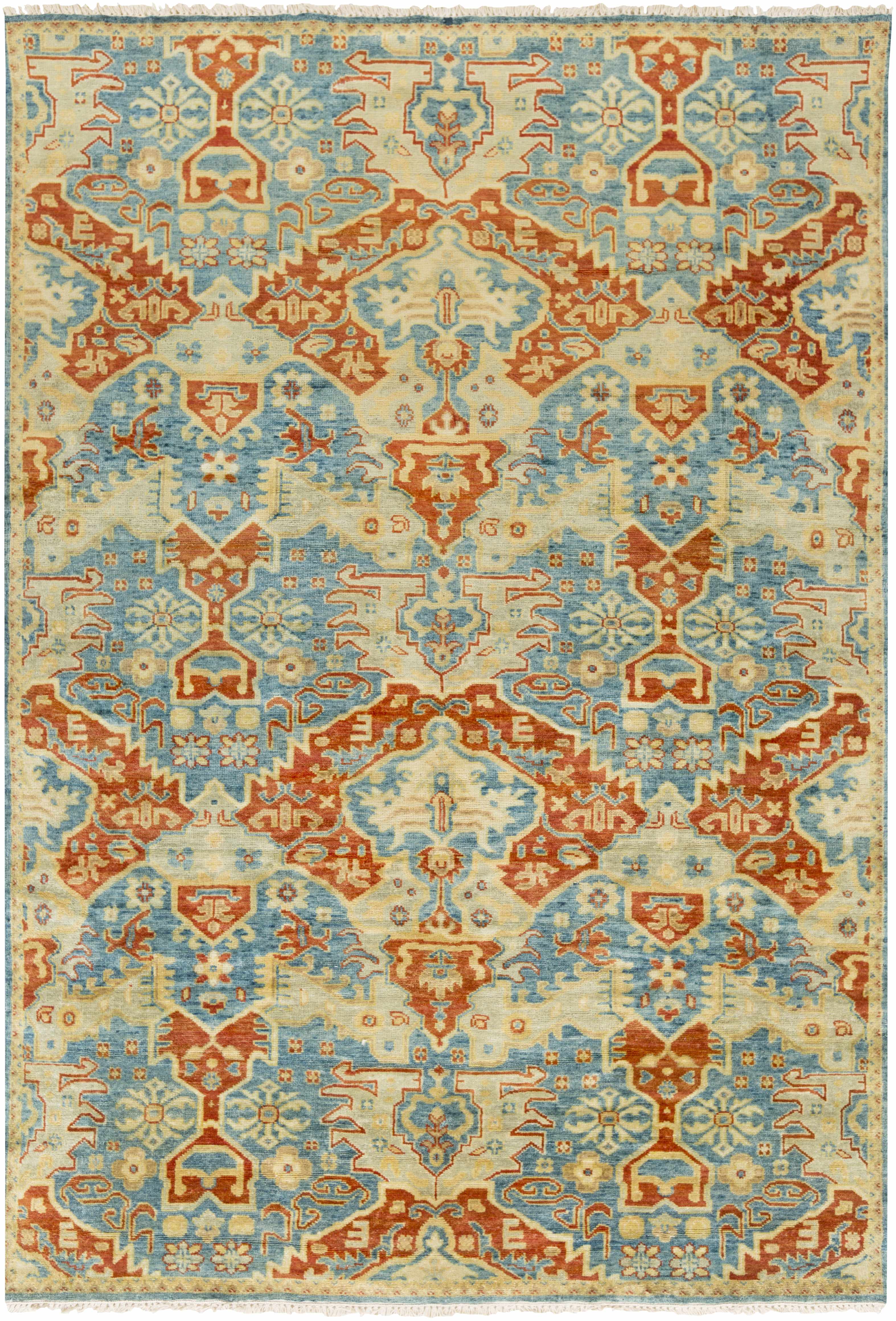 Cutler 2' x 3' Traditional NZ Wool Area Rug - Hauteloom
