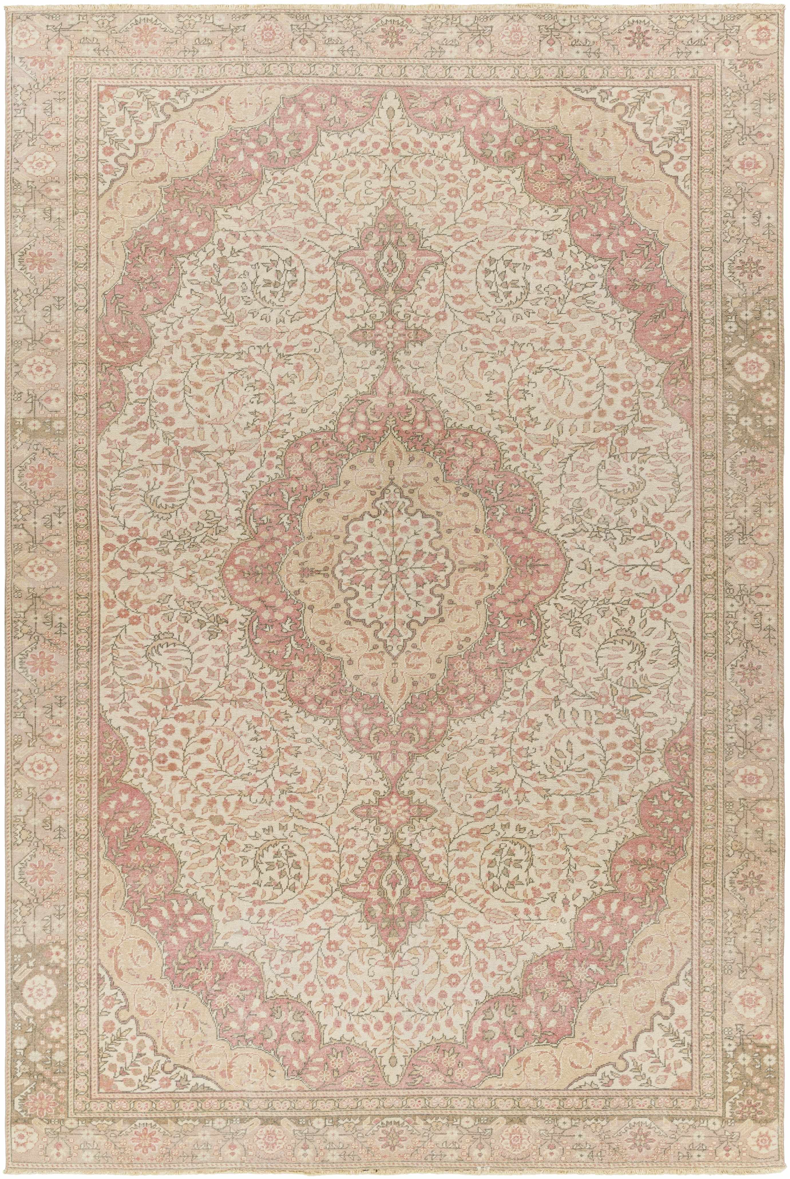 Pinar 5'9in x 9'2in Traditional Wool Area Rug - Hauteloom