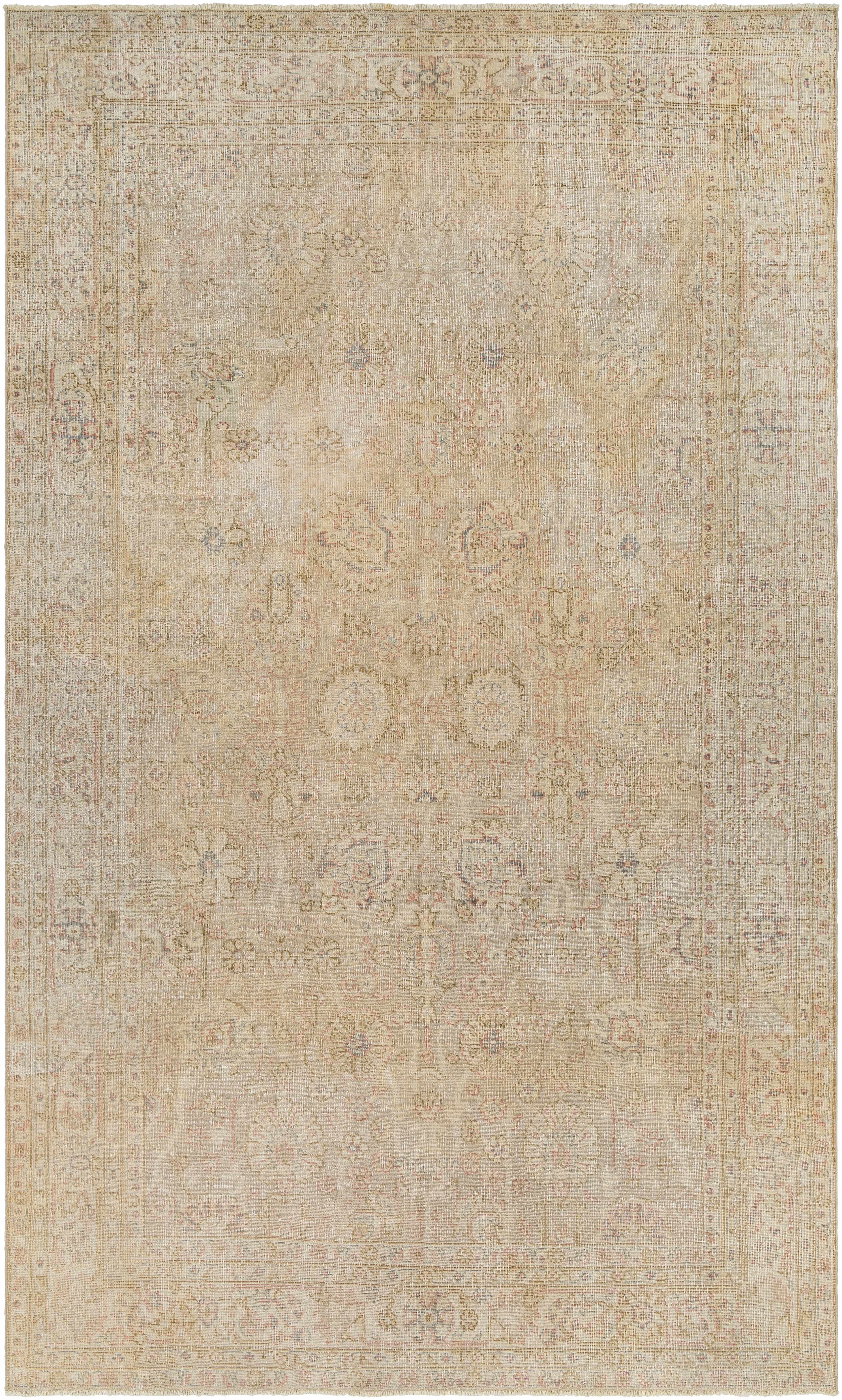Pilan 6'10in x 11'9in Traditional Wool Area Rug - Hauteloom