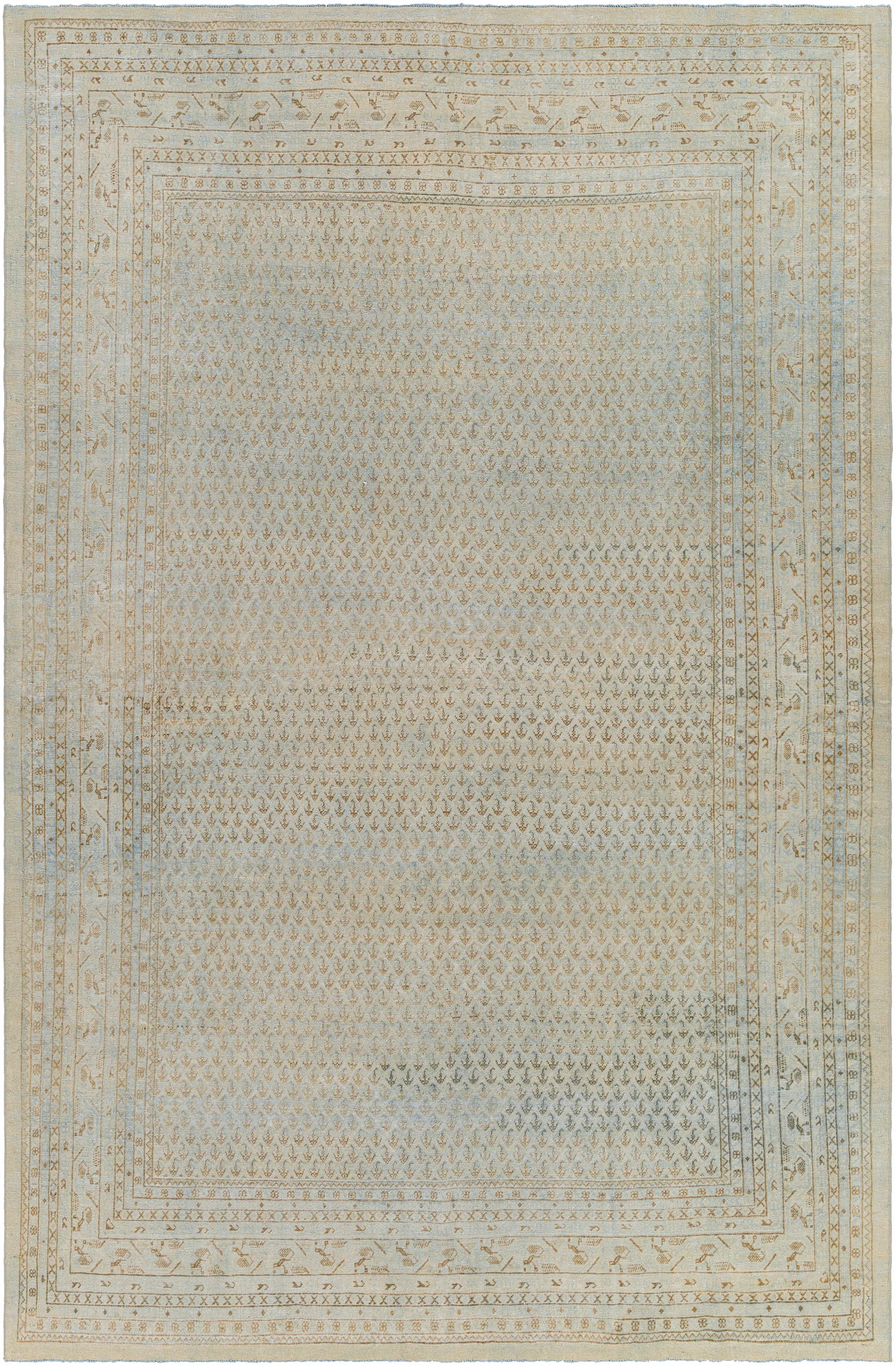 Meena 6'10in x 10'5in Traditional Wool Area Rug - Hauteloom