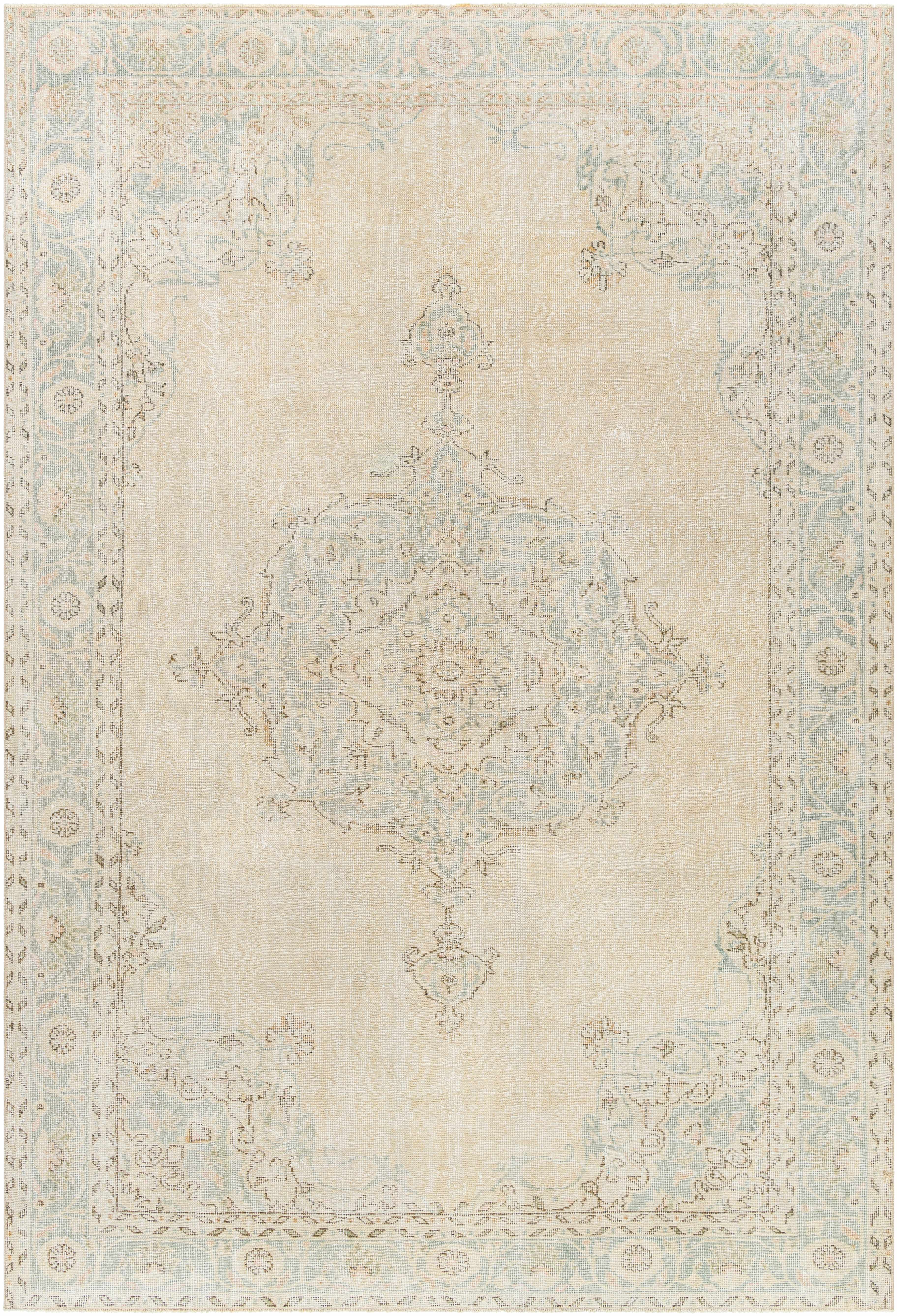 Hahn 6'8in x 9'7in Wool Area Rug - Hauteloom