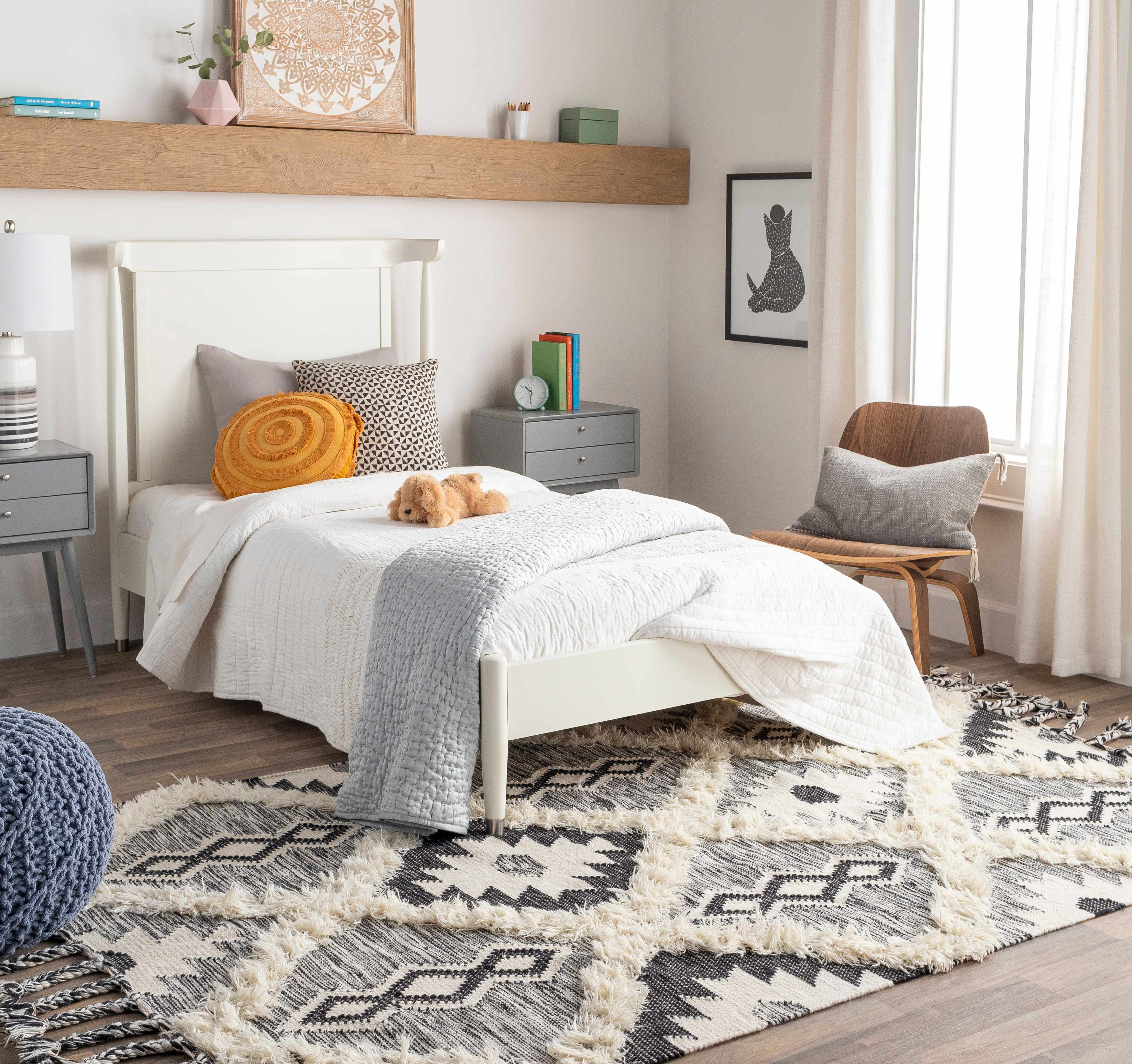 Jarales 6' x 9' Bohemian/ Wool Area Rug - Hauteloom