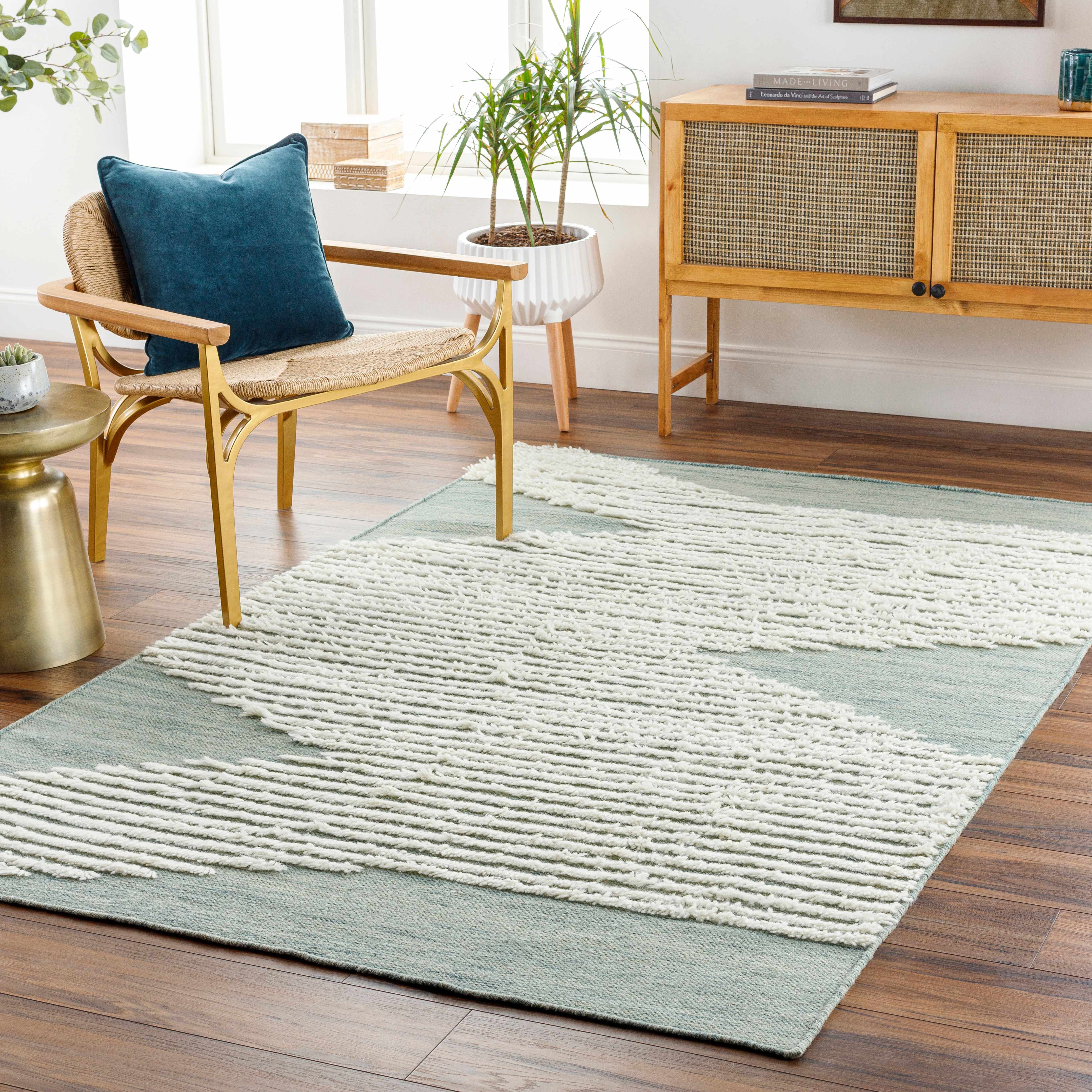 Igcocolo 5' x 7'6in Handmade Wool Moroccan Wool Area Rug - Hauteloom