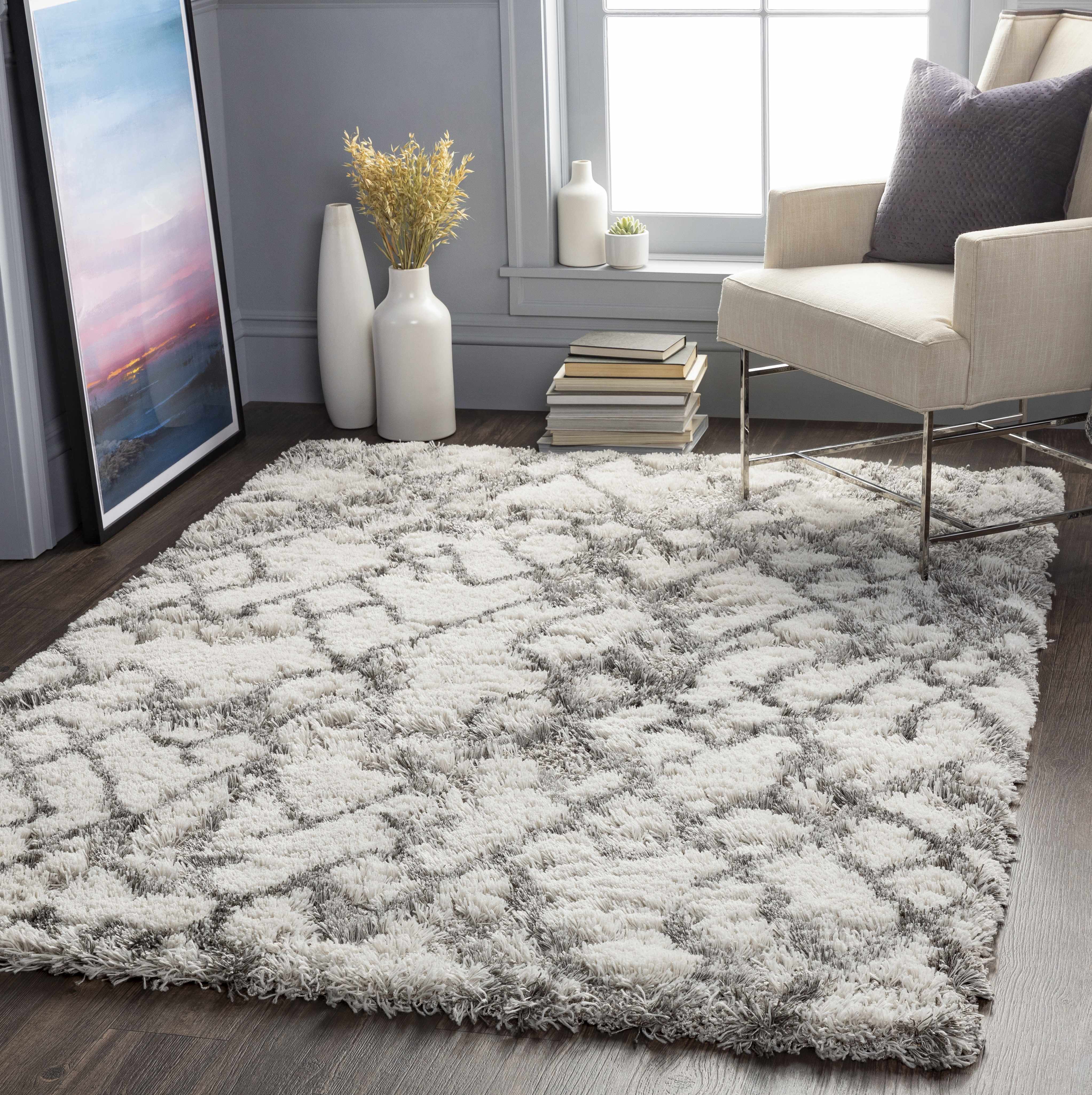 Lowesville 5'3in x 7' Modern Area Rug - Hauteloom