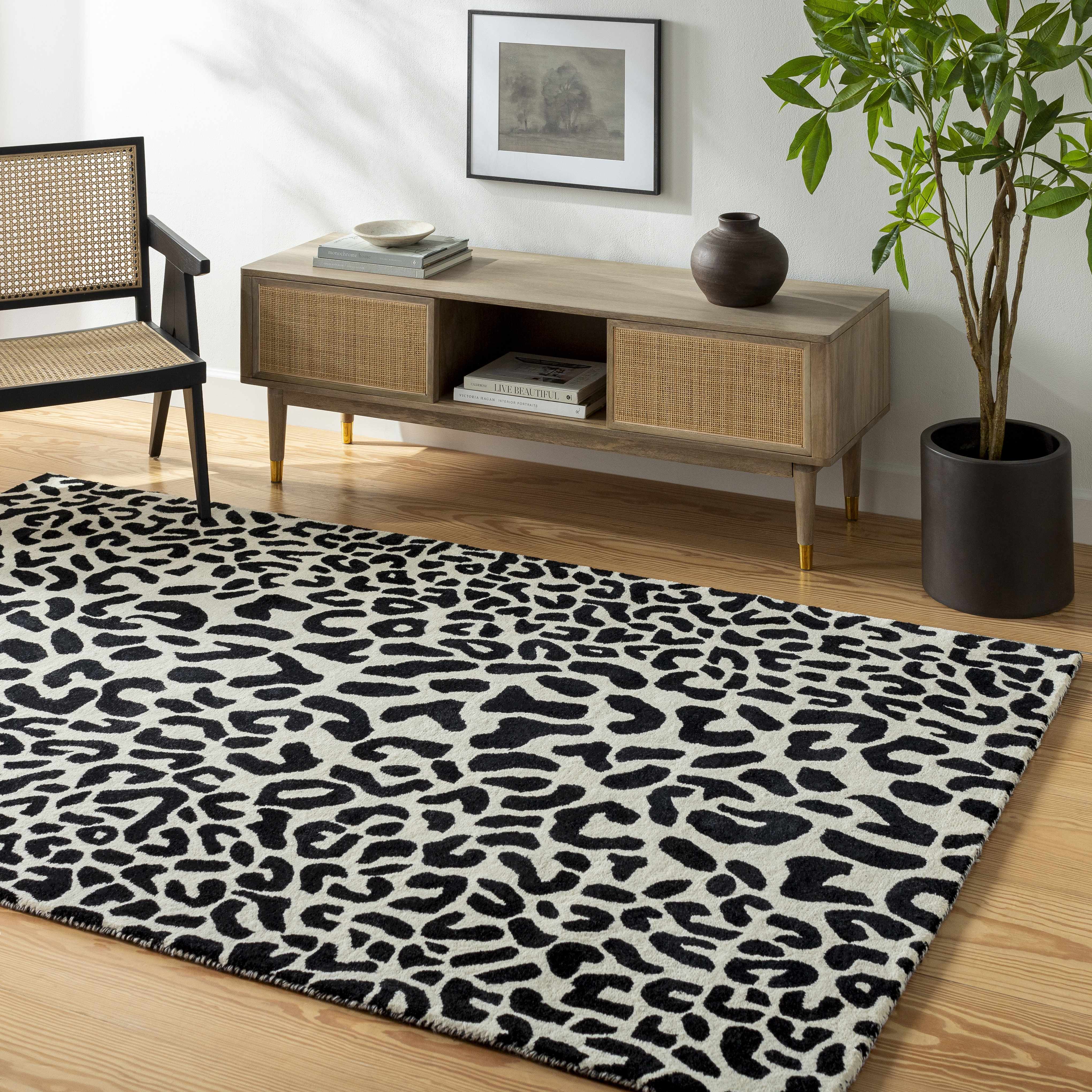 Kass 9' x 12' Wool Area Rug - Hauteloom