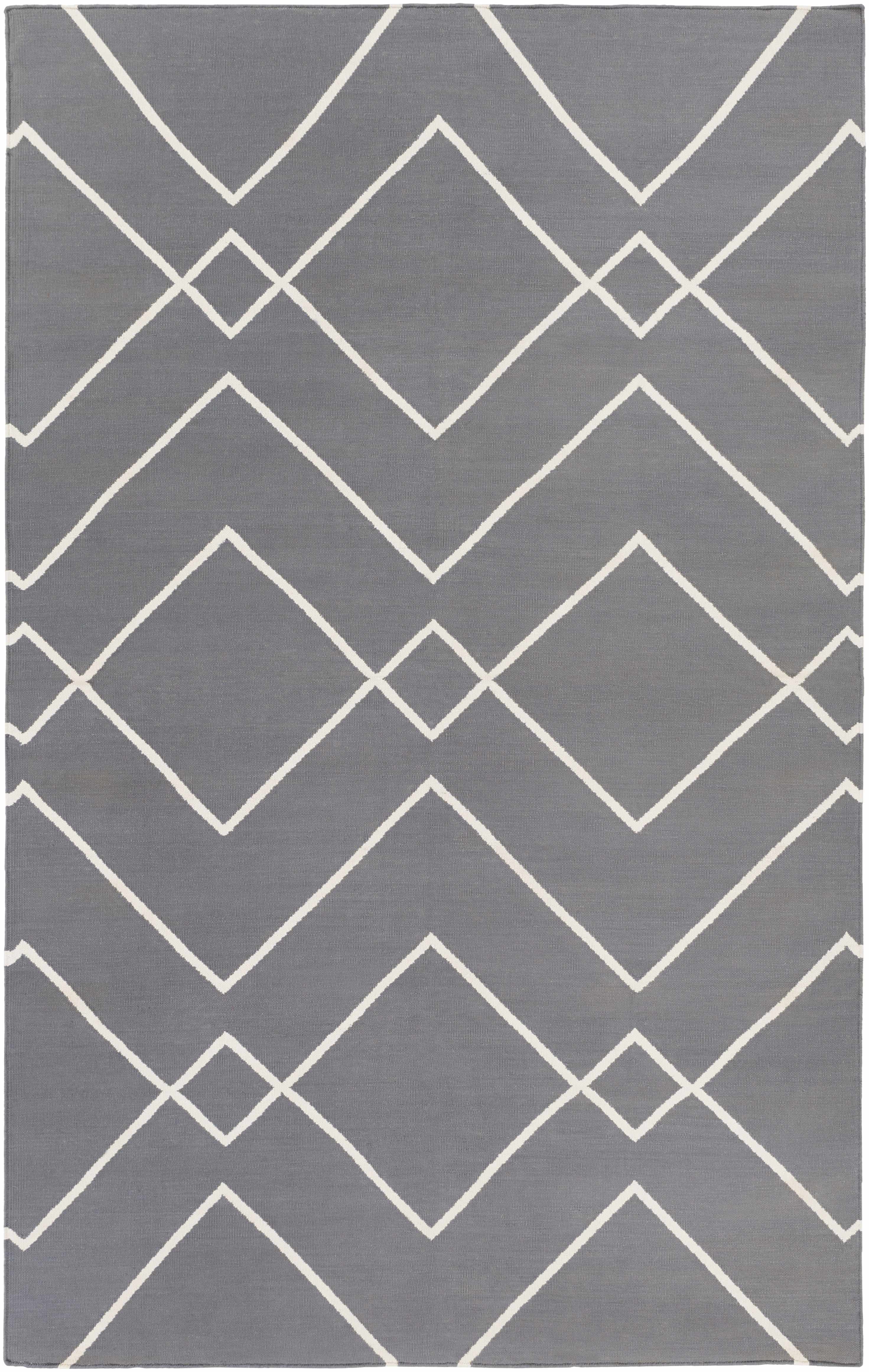 Pinewood 9' x 13' Modern Flat Weave Contemporary Cotton Area Rug - Hauteloom