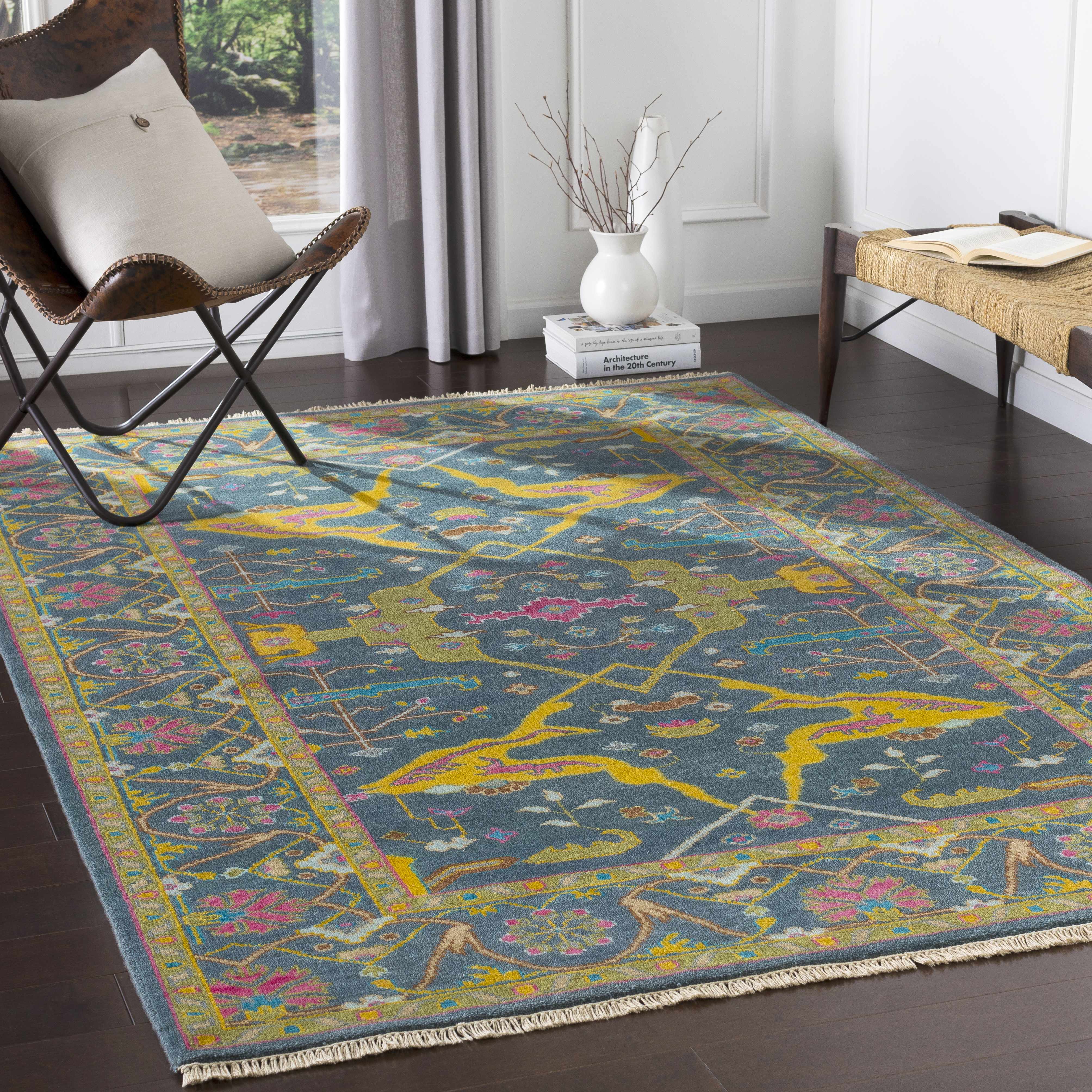 Pomerene 3'6in x 5'6in Traditional Handmade Traditional Persian NZ Wool Area Rug - Hauteloom