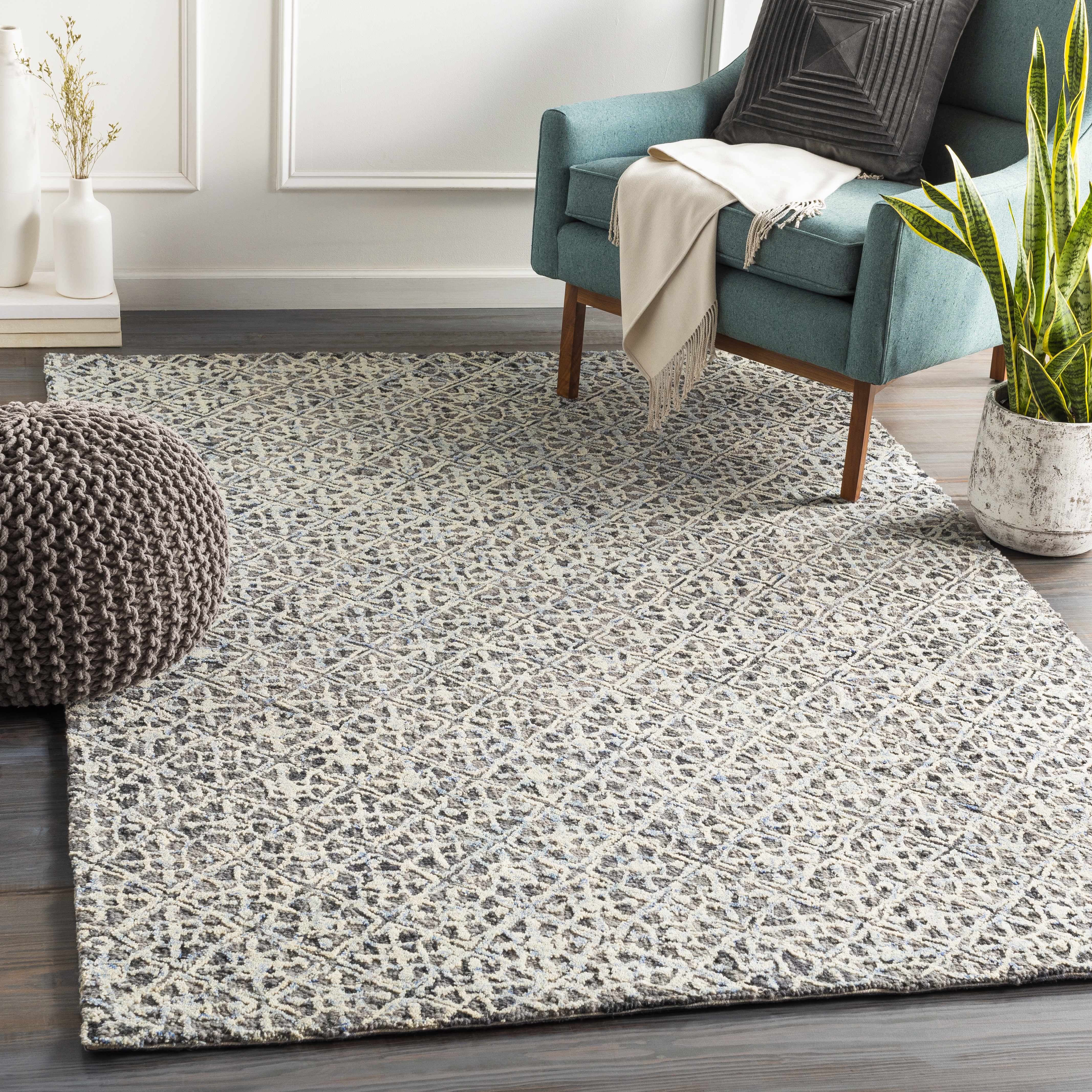 Sligo 9' x 12' Modern Handmade Updated Farmhouse Wool Area Rug - Hauteloom