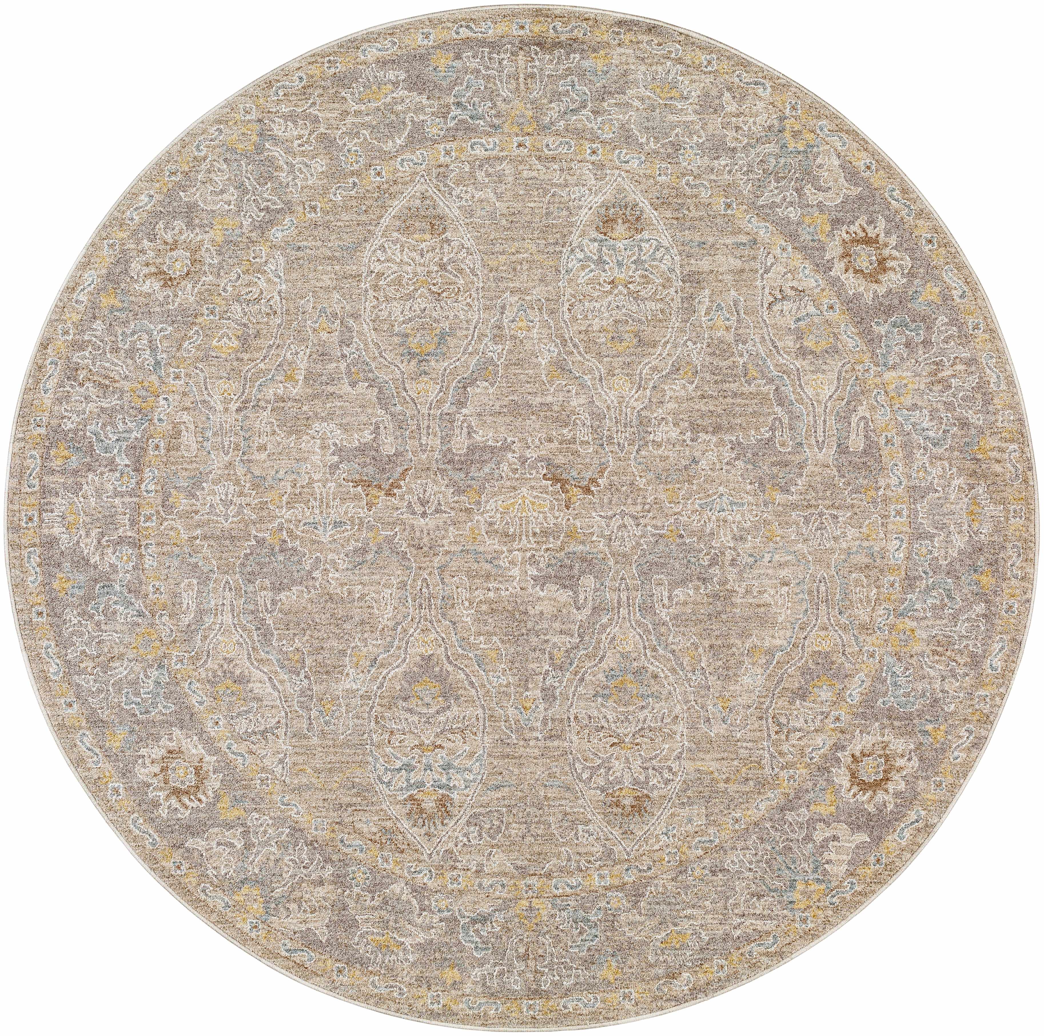 Istas 5'3in Round Area Rug - Hauteloom