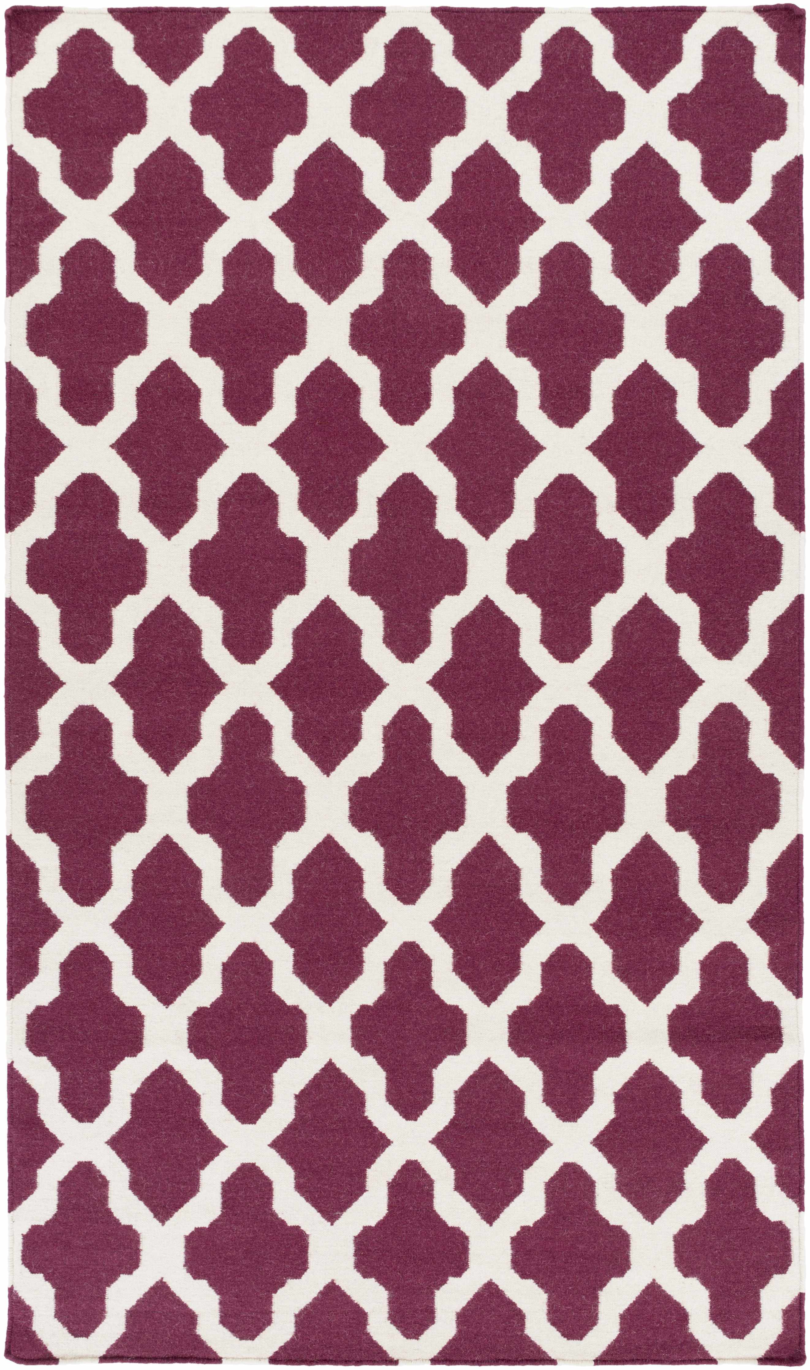 Tina 5' x 8' Transitional Modern Moroccan Flatweave Wool Area Rug - Hauteloom