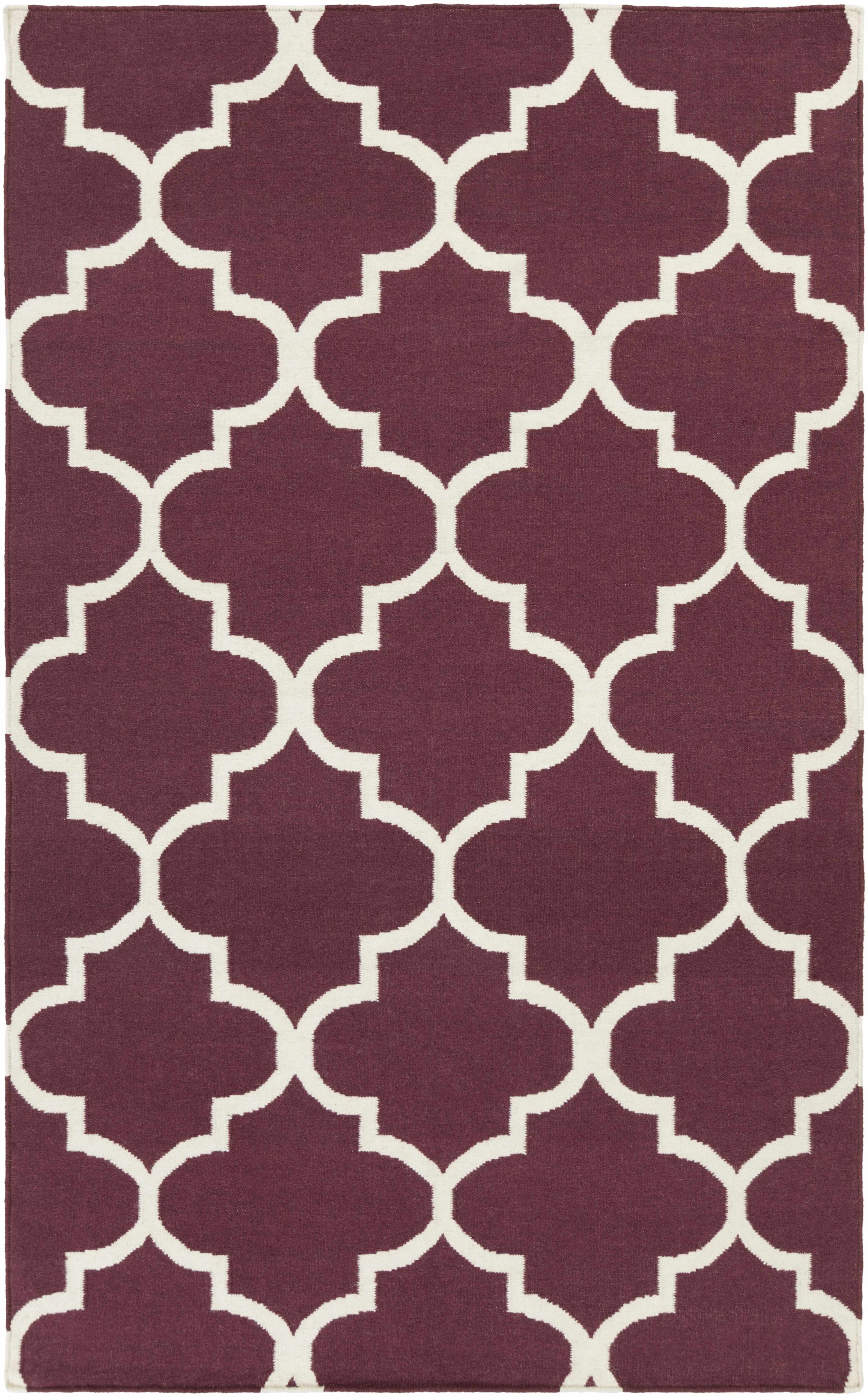 Nassau 5' x 8' Transitional Modern Moroccan Flatweave Wool Area Rug - Hauteloom