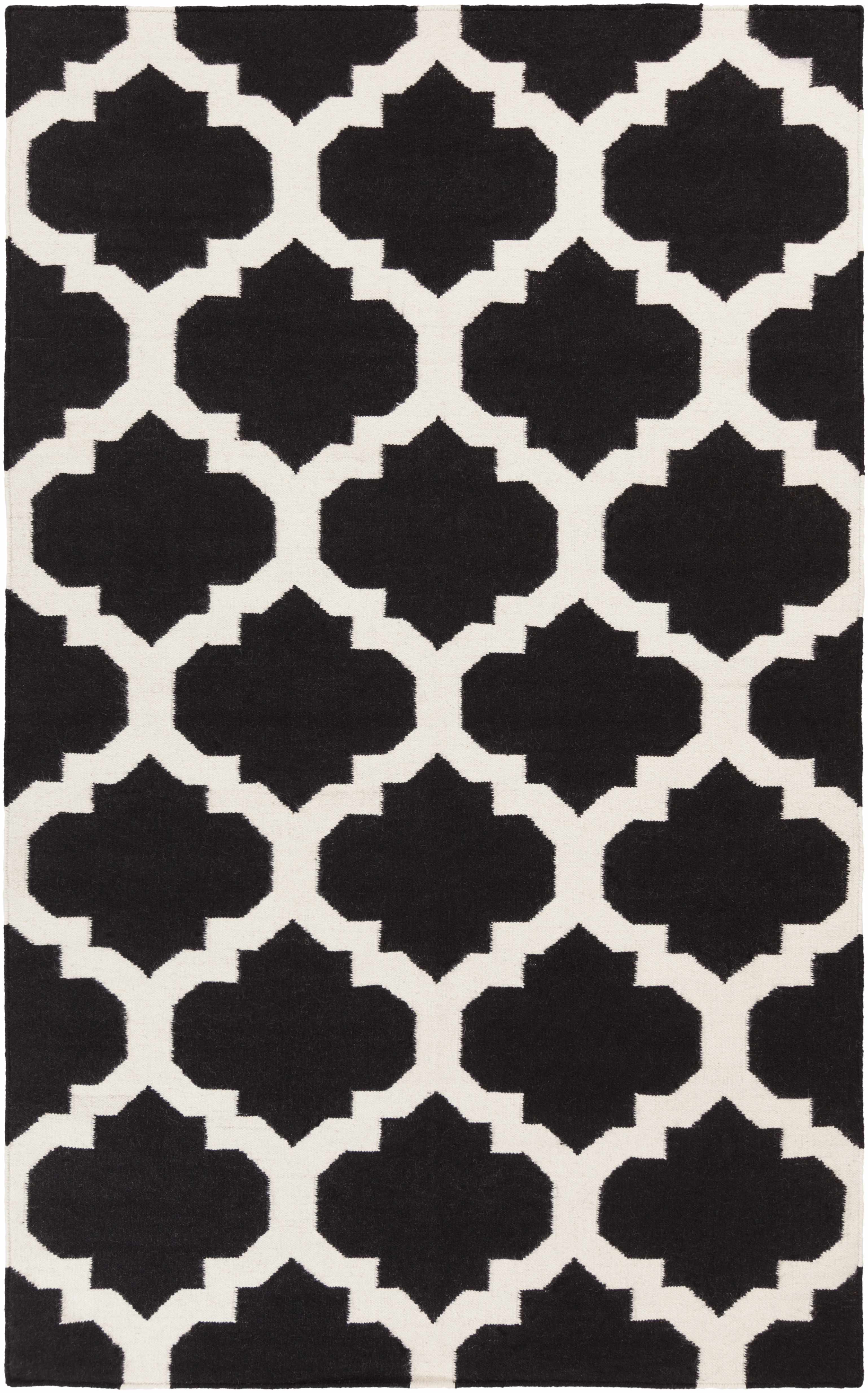 Towanda 4' x 6' Transitional Modern Moroccan Flatweave Wool Area Rug - Hauteloom