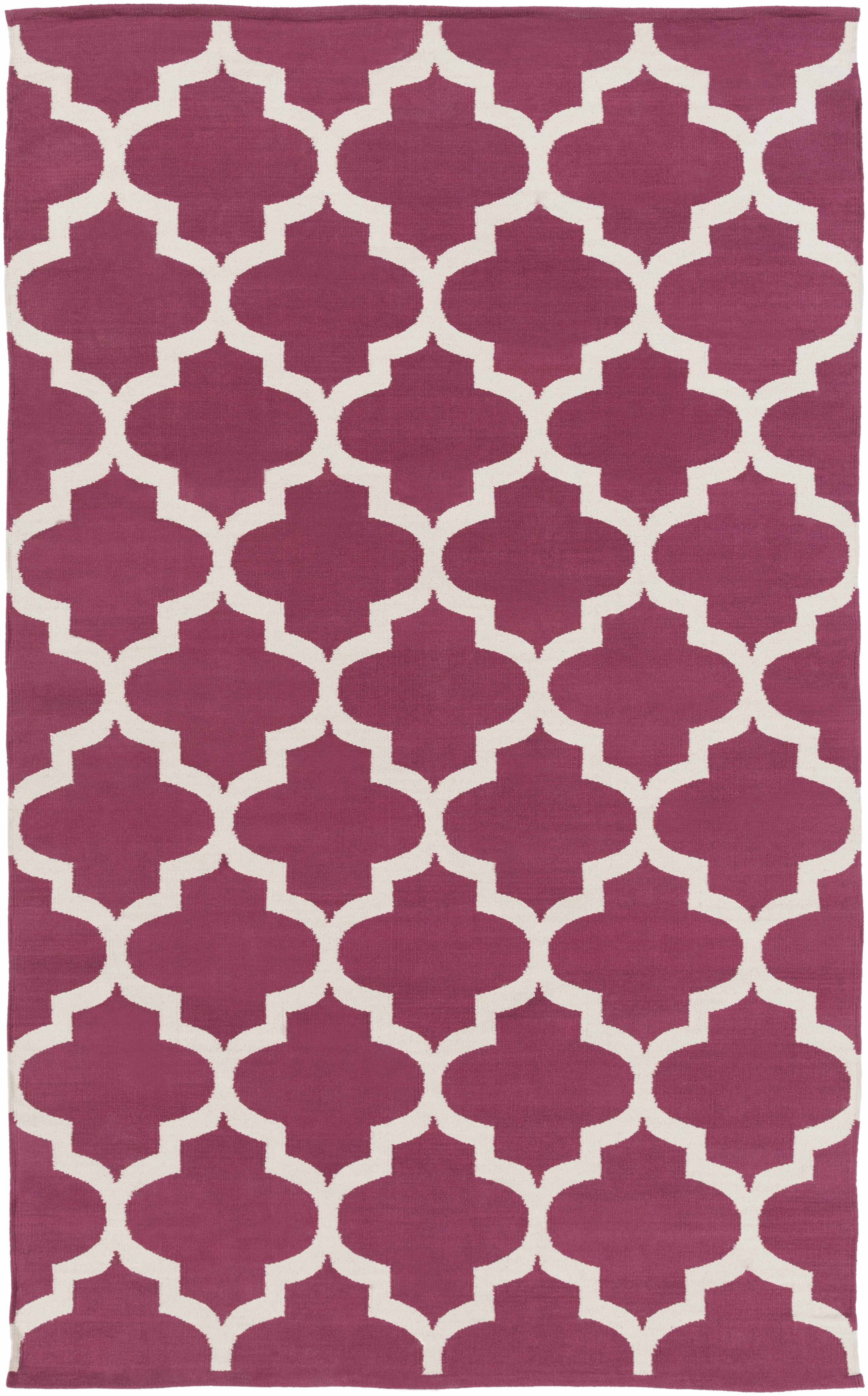 Muskogee 4' x 6' Transitional Modern Moroccan Flatweave Cotton Area Rug - Hauteloom