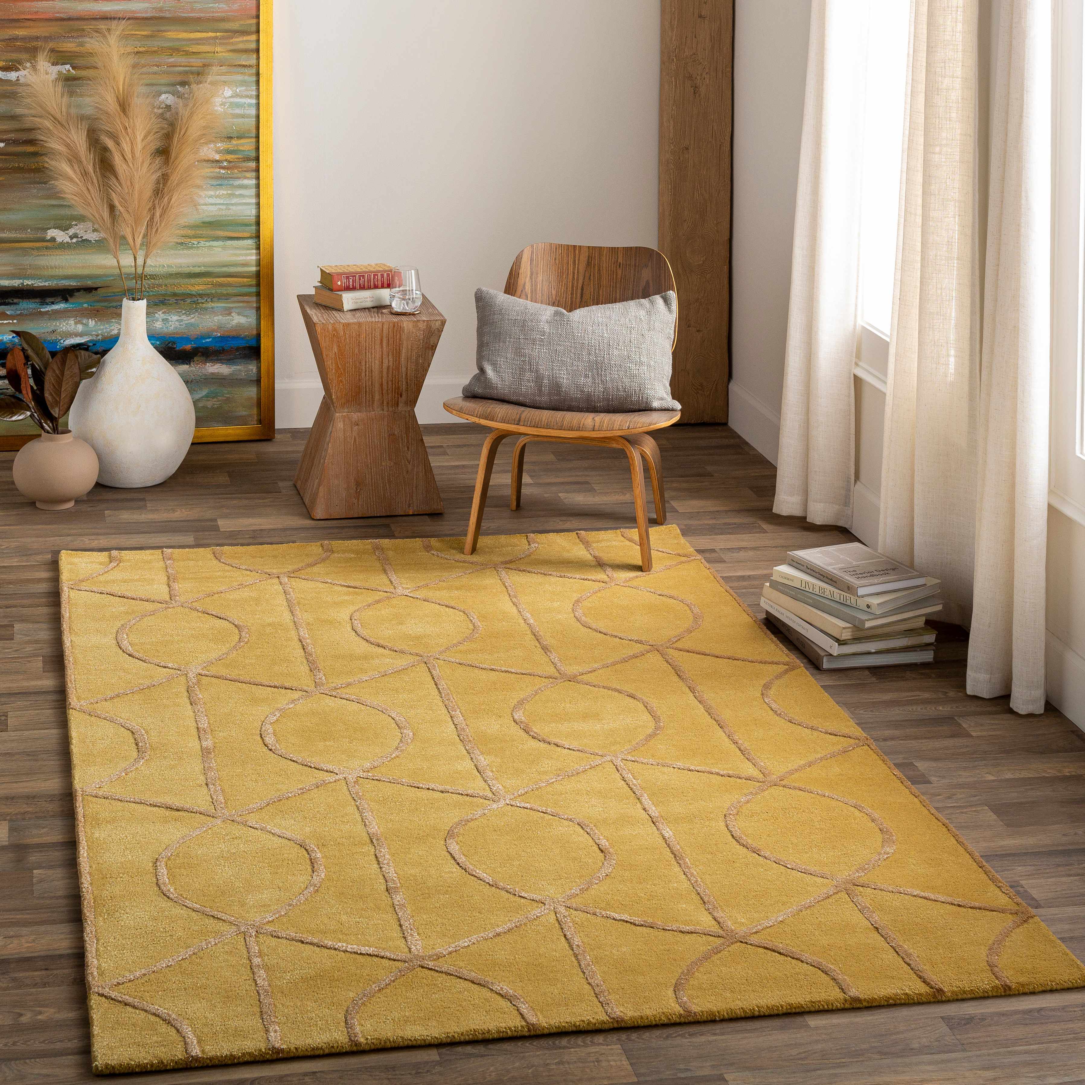 Meta 3' x 5' Transitional Wool Area Rug - Hauteloom