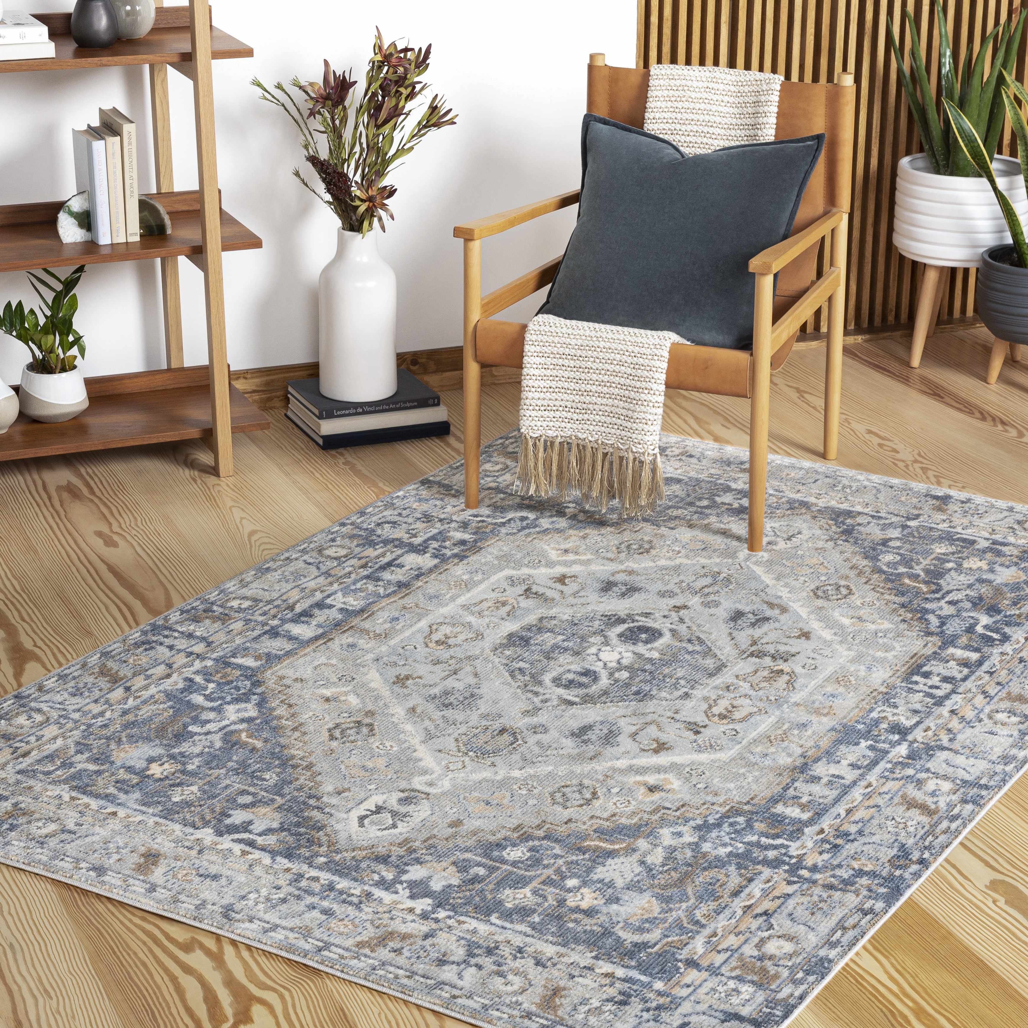 Priory 5'3in x 7' Traditional Updated Traditional Farmhouse Area Rug - Hauteloom