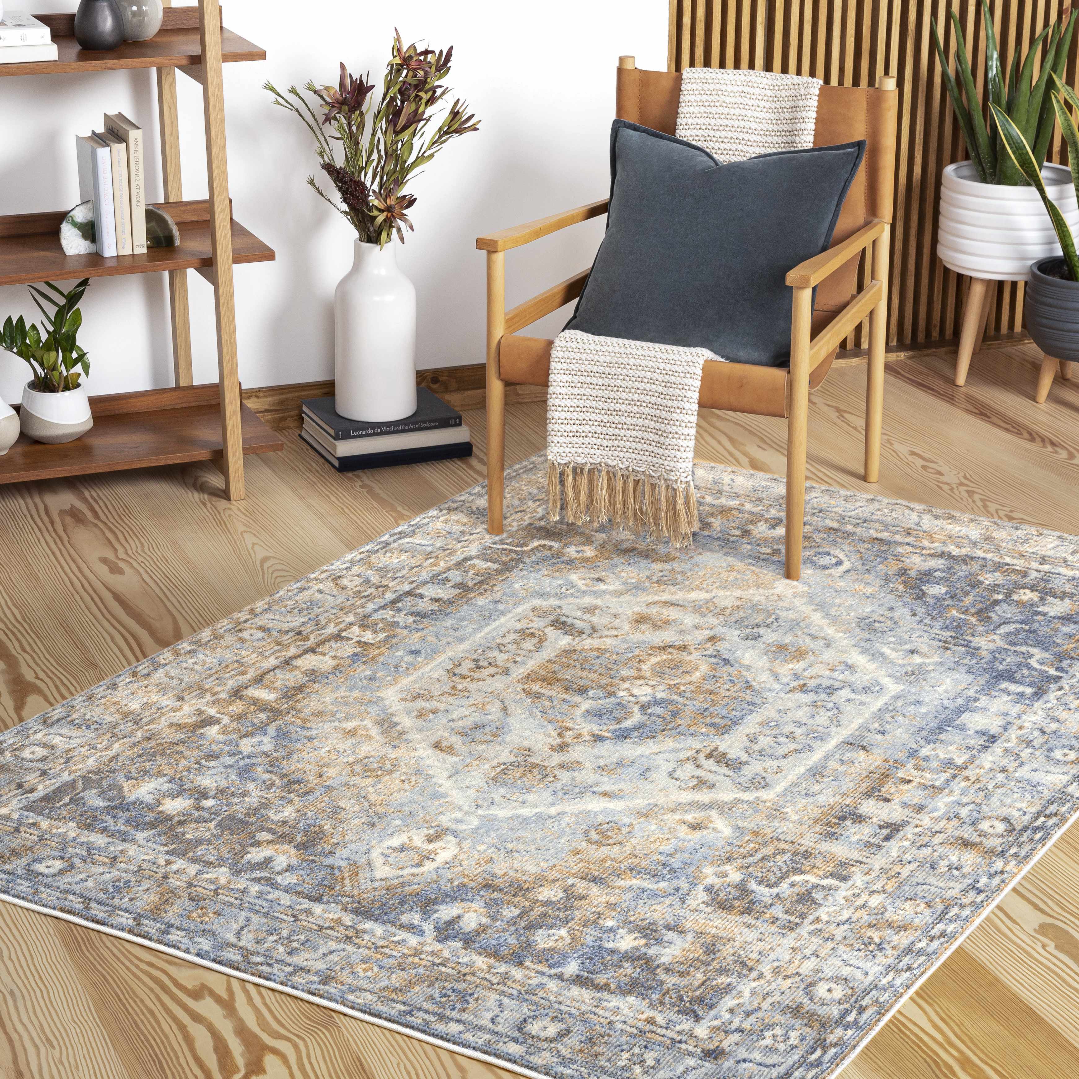 Lofall 5'3in x 7' Traditional Updated Traditional Farmhouse Area Rug - Hauteloom