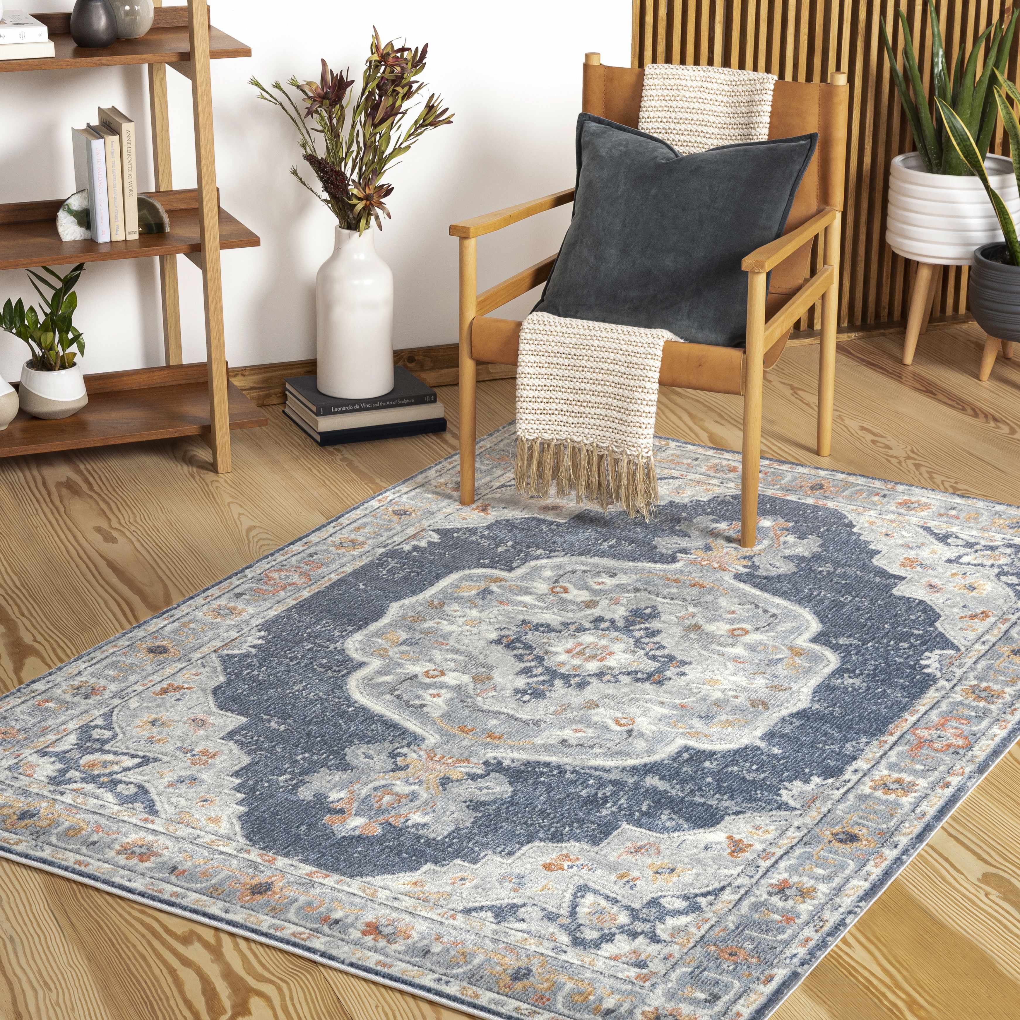 Colwyn 5'3in x 7' Traditional Updated Traditional Farmhouse Area Rug - Hauteloom