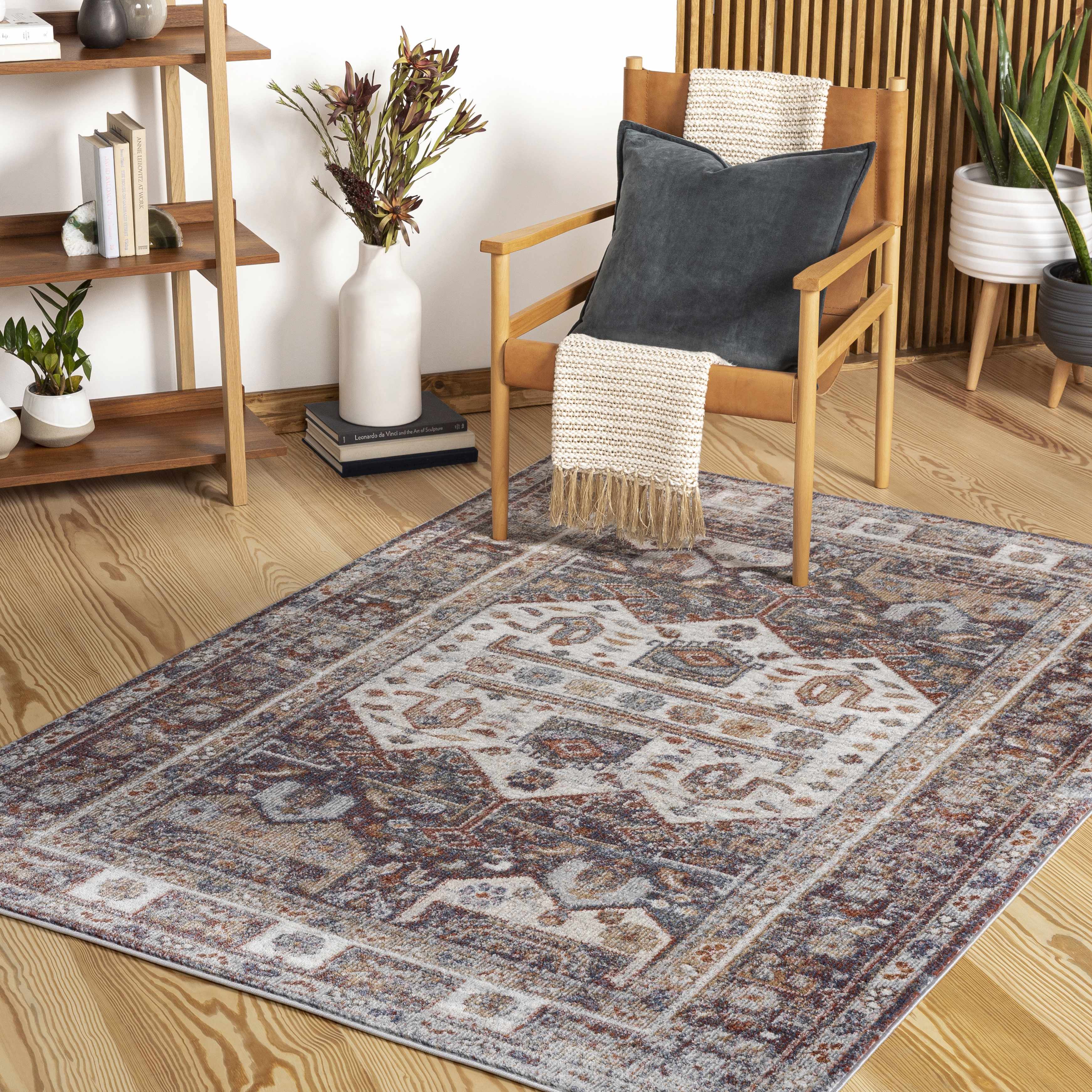 Uluborlu 5'3in x 7' Traditional Updated Traditional Farmhouse Area Rug - Hauteloom