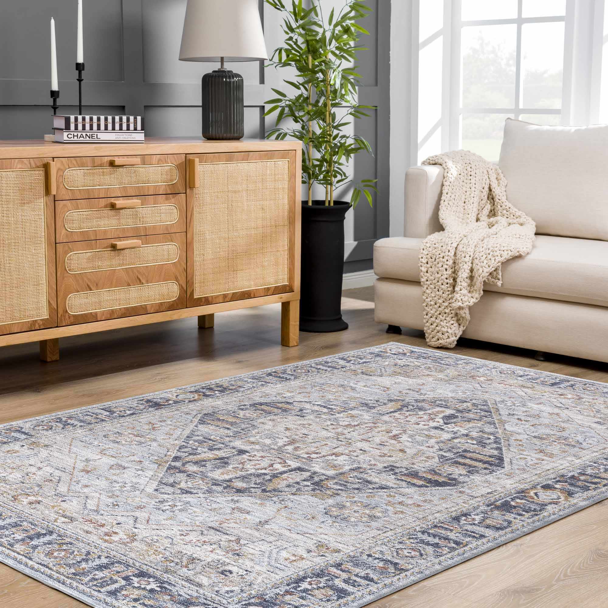Jurou 7'10in x 10'2in Area Rug - Hauteloom