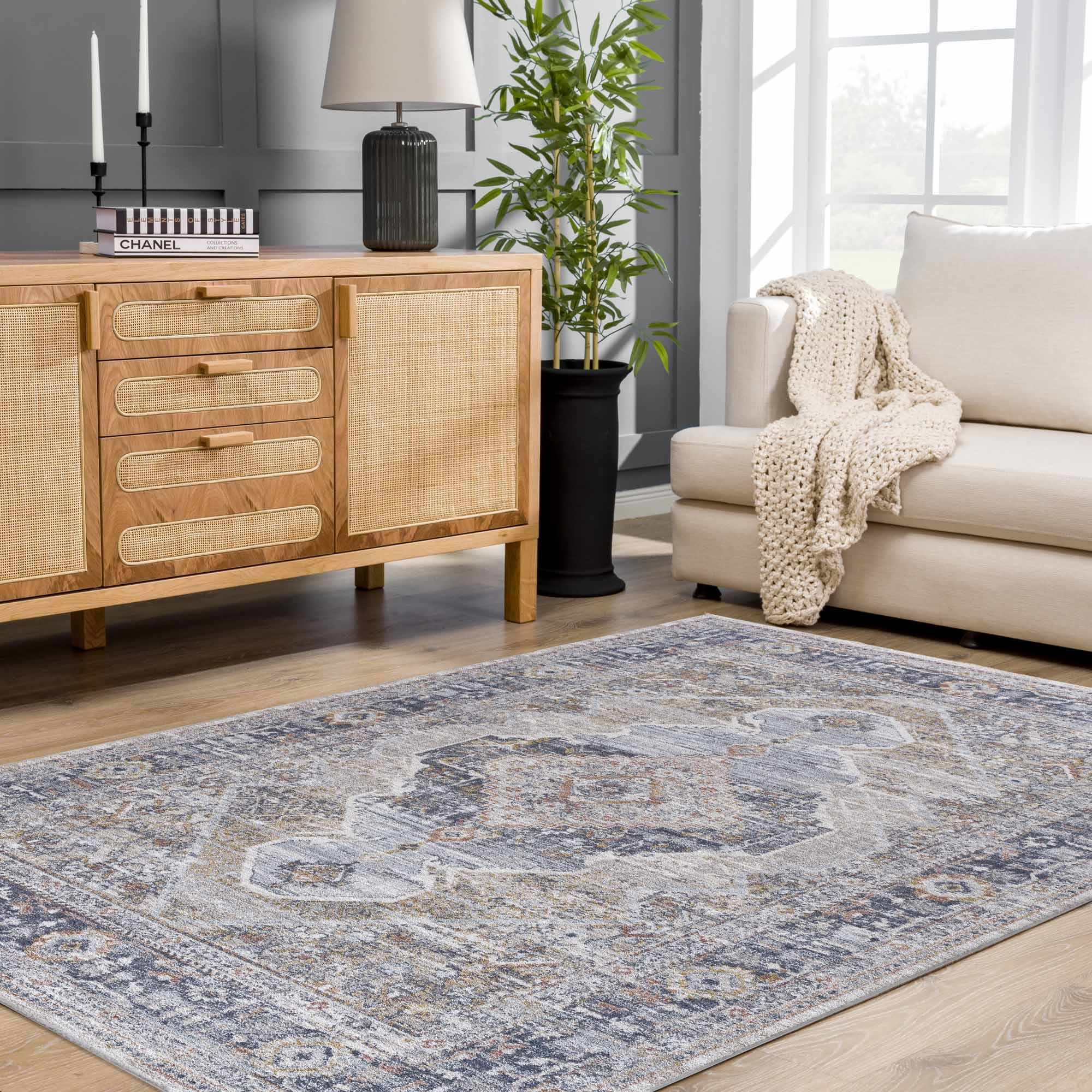 Lapis 7'10in x 10'2in Area Rug - Hauteloom