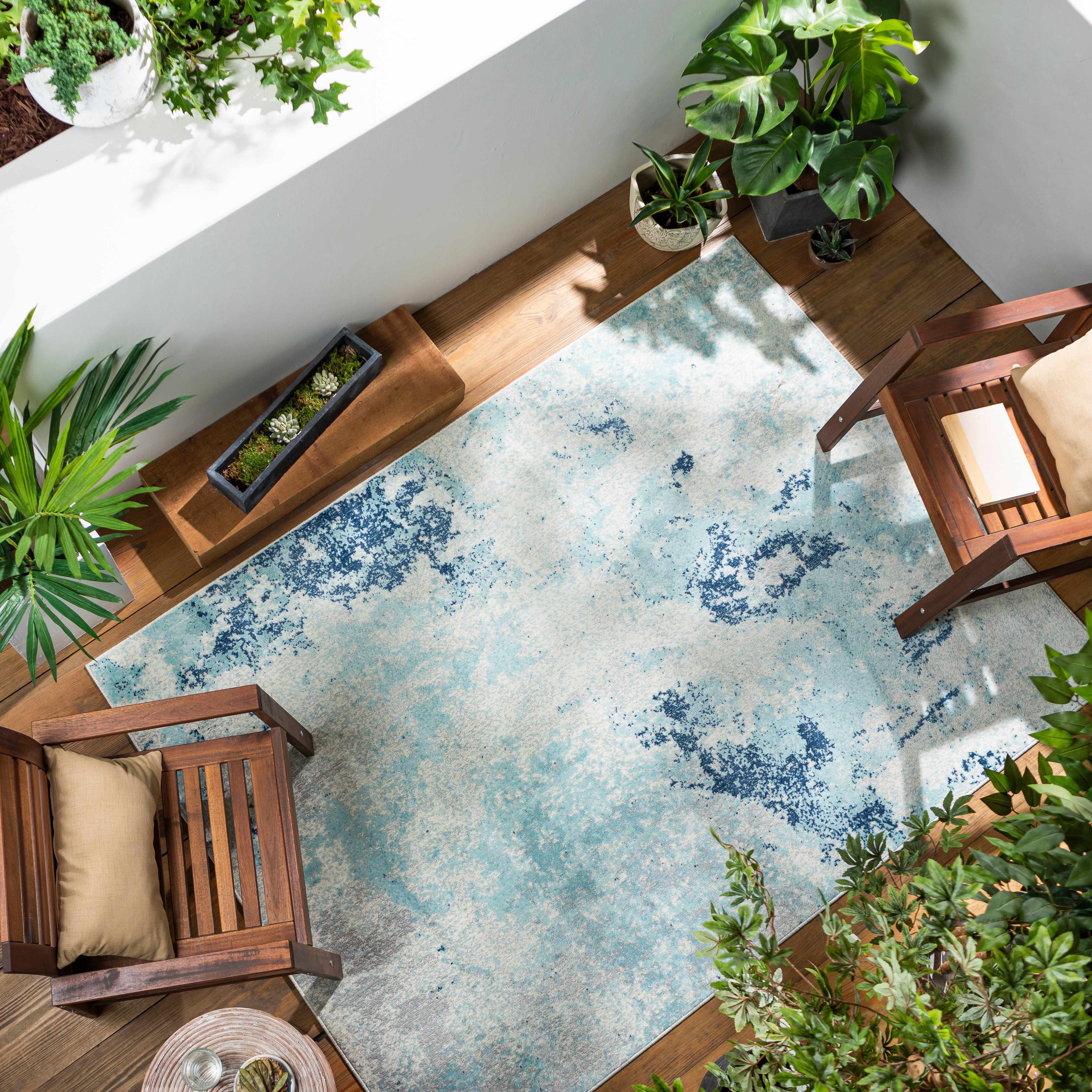 Stromness 5'3in x 7'3in Modern Outdoor Area Rug - Hauteloom