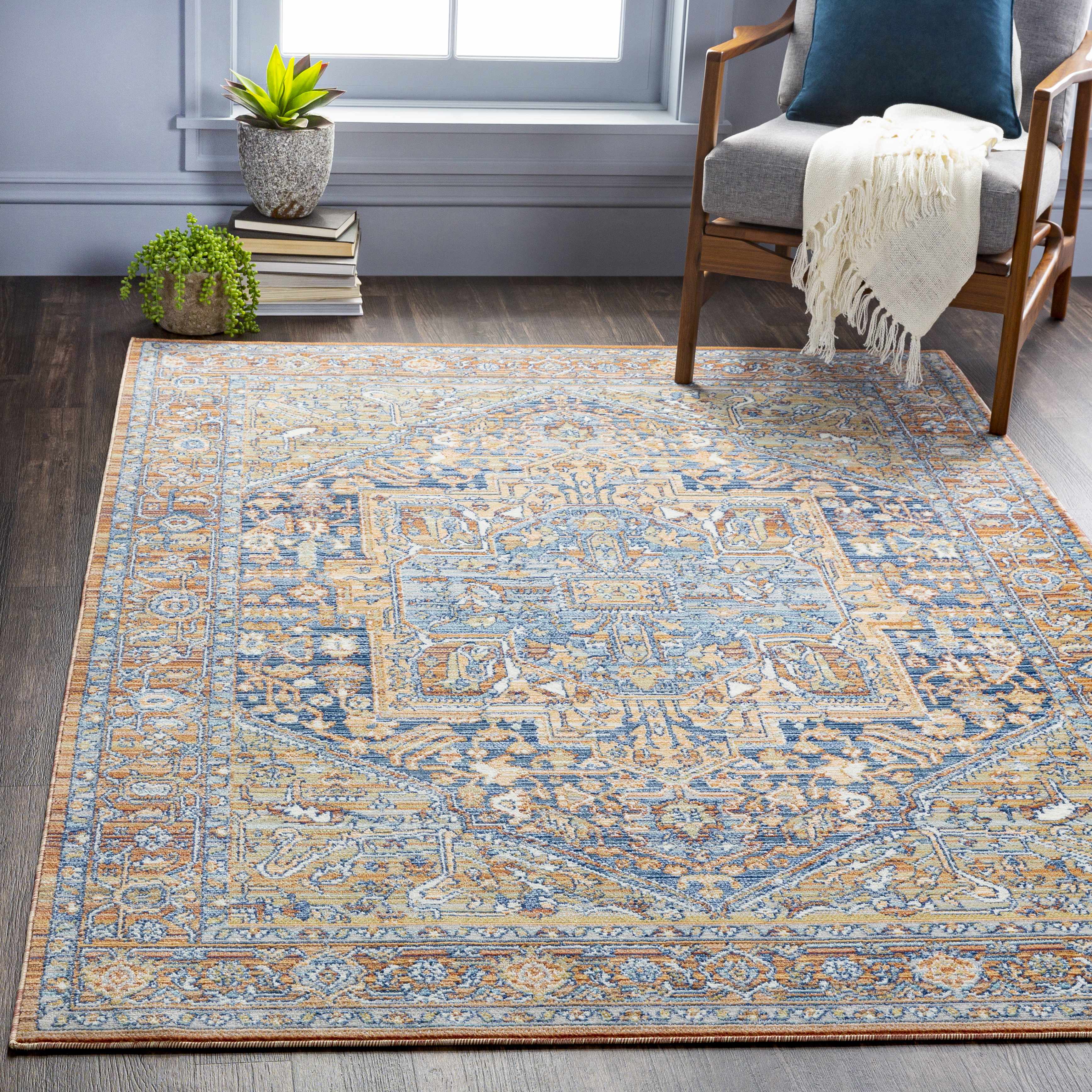 Ripponlea 6'11in x 9' Traditional Outdoor Area Rug - Hauteloom