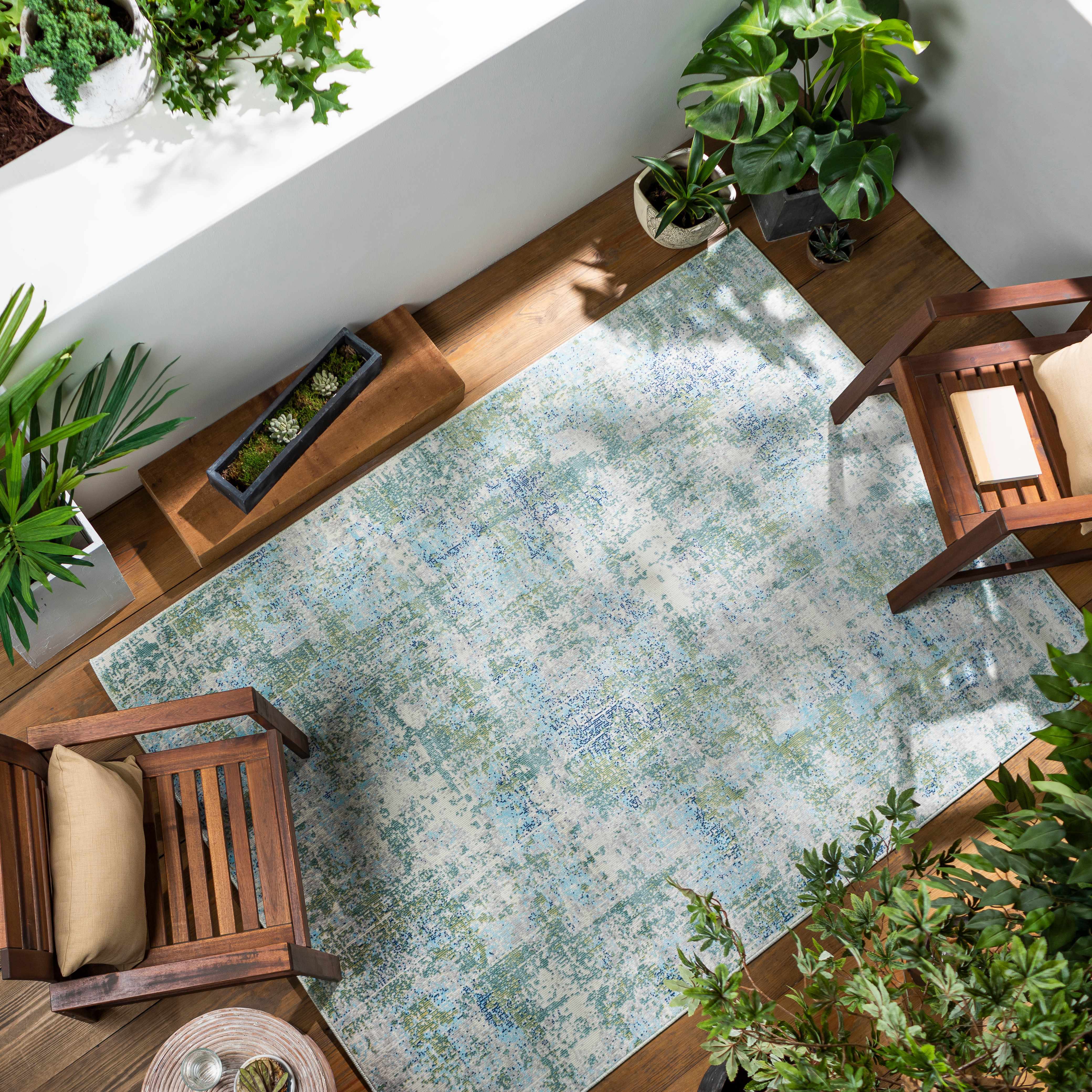 Riegelwood 5'3in x 7'3in Outdoor Area Rug - Hauteloom