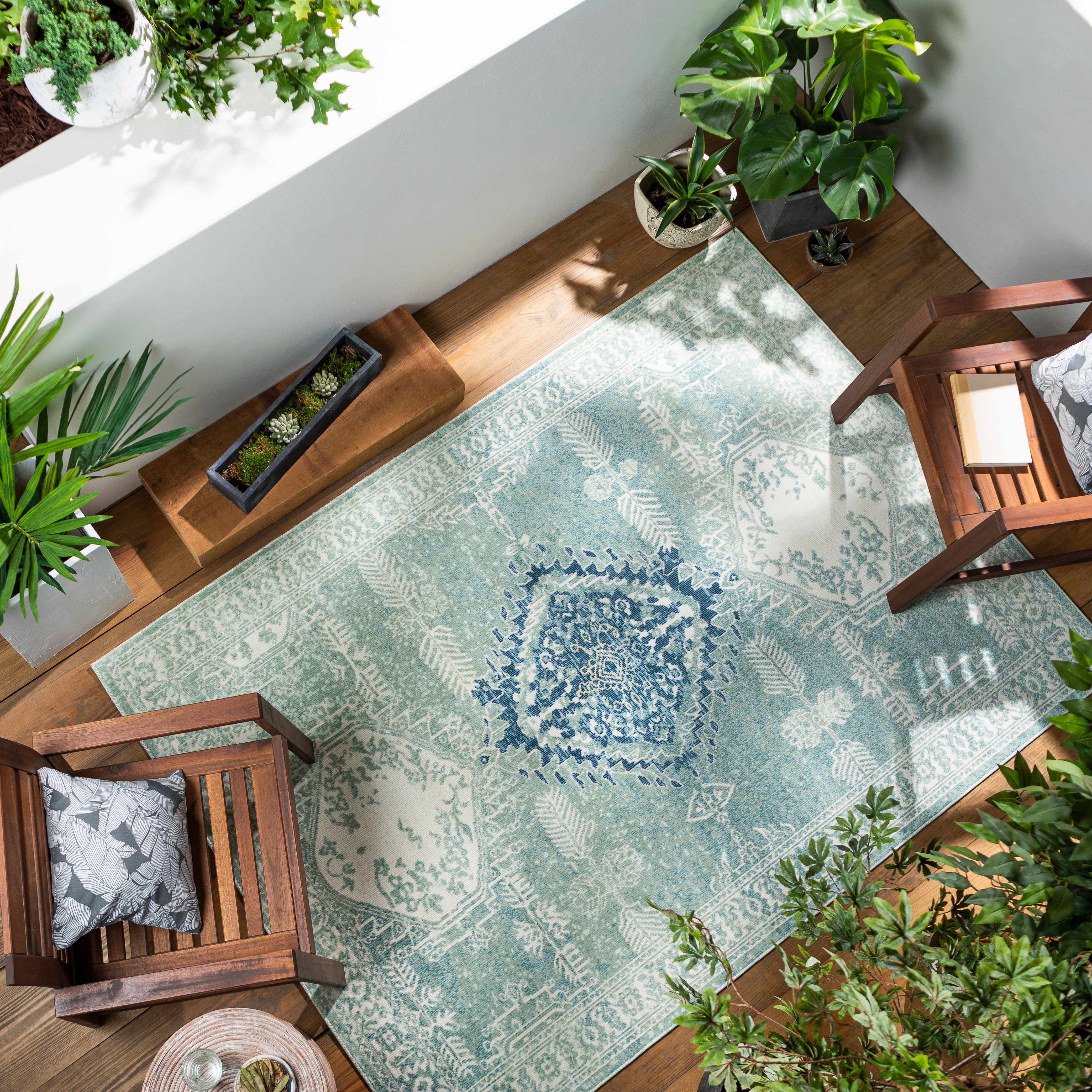 Symmes 5'3in x 7'3in Outdoor Area Rug - Hauteloom