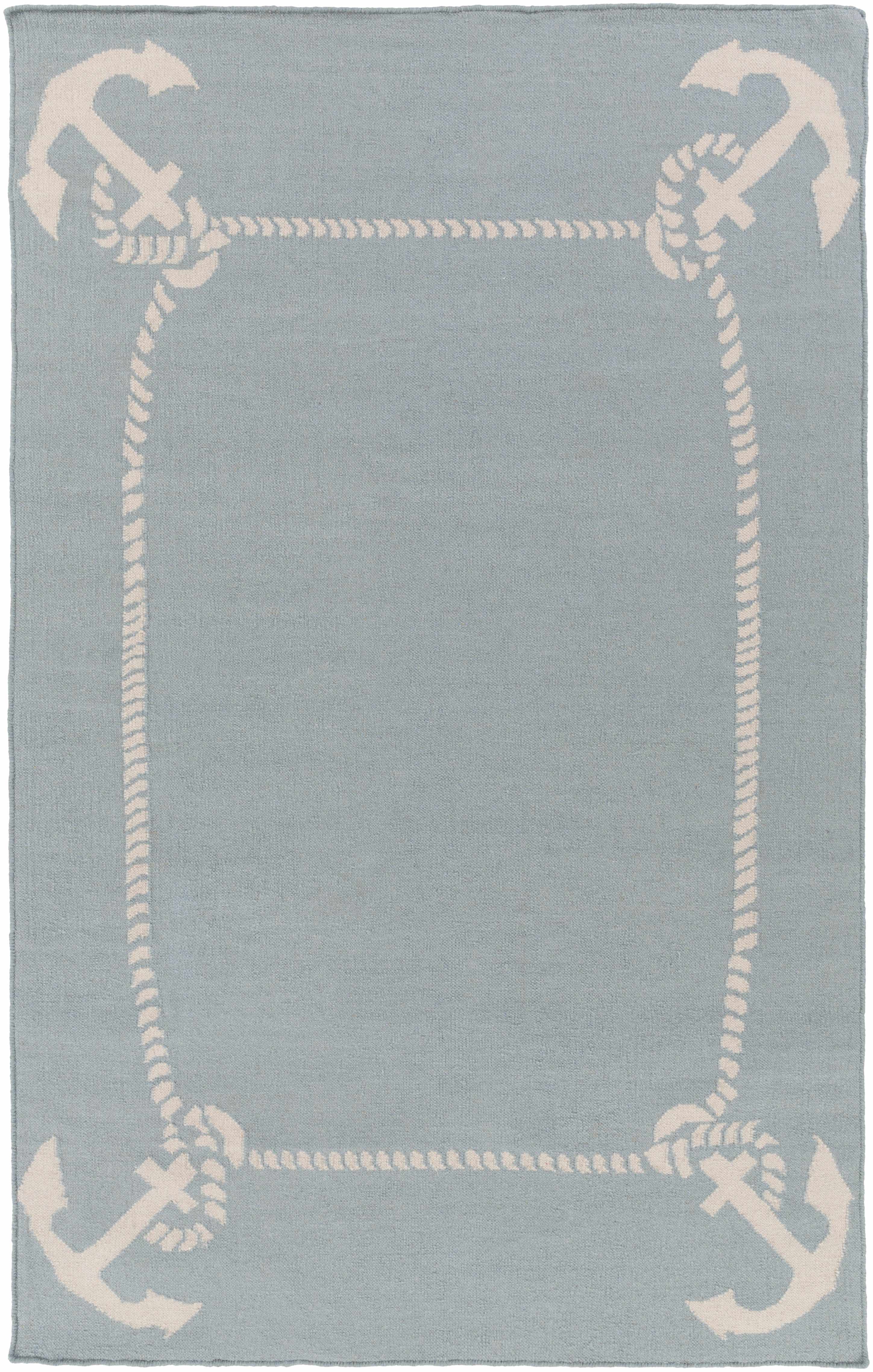 Seagrove 9' x 13' Coastal Beach Wool Area Rug - Hauteloom