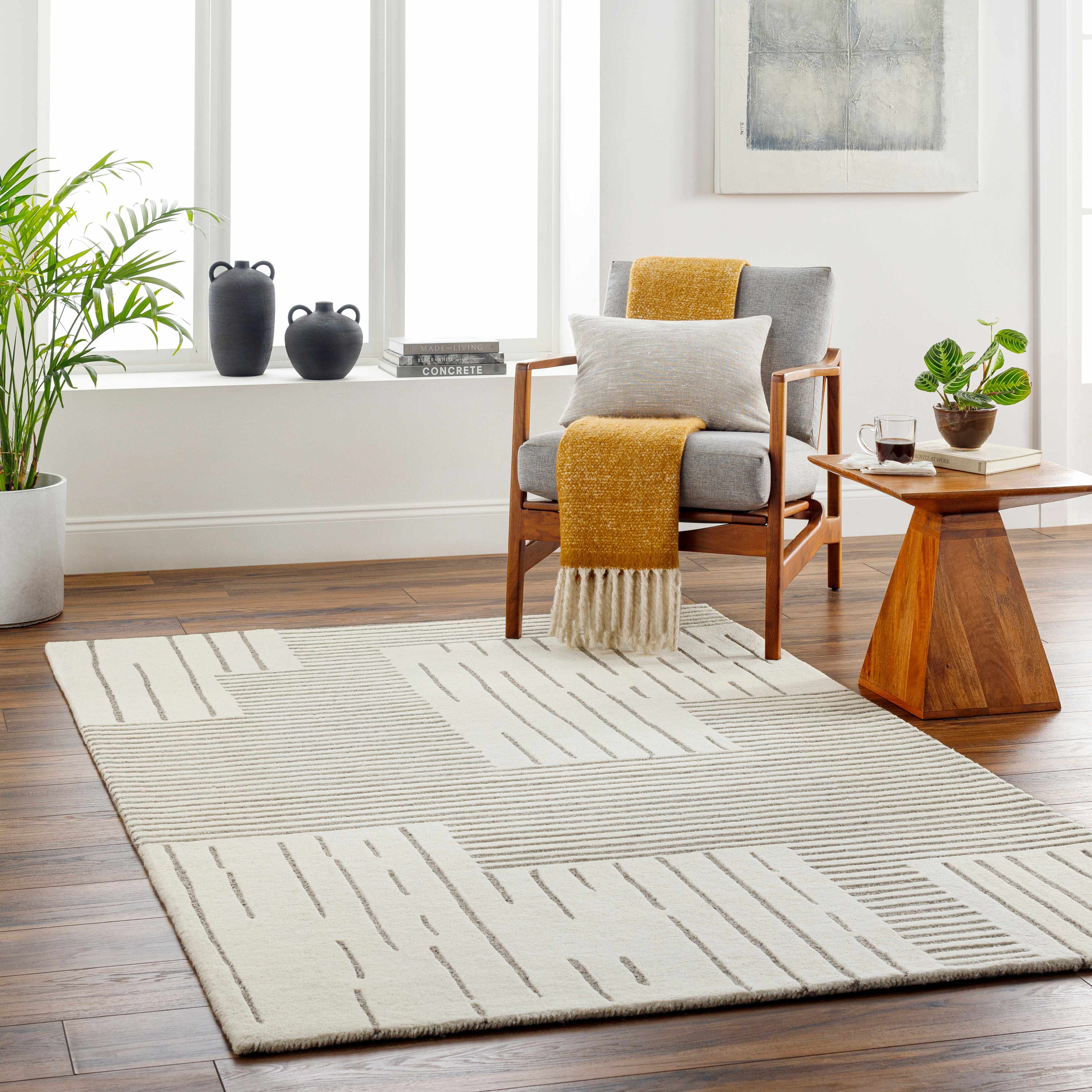 Kira 8' x 10' Wool Area Rug - Hauteloom